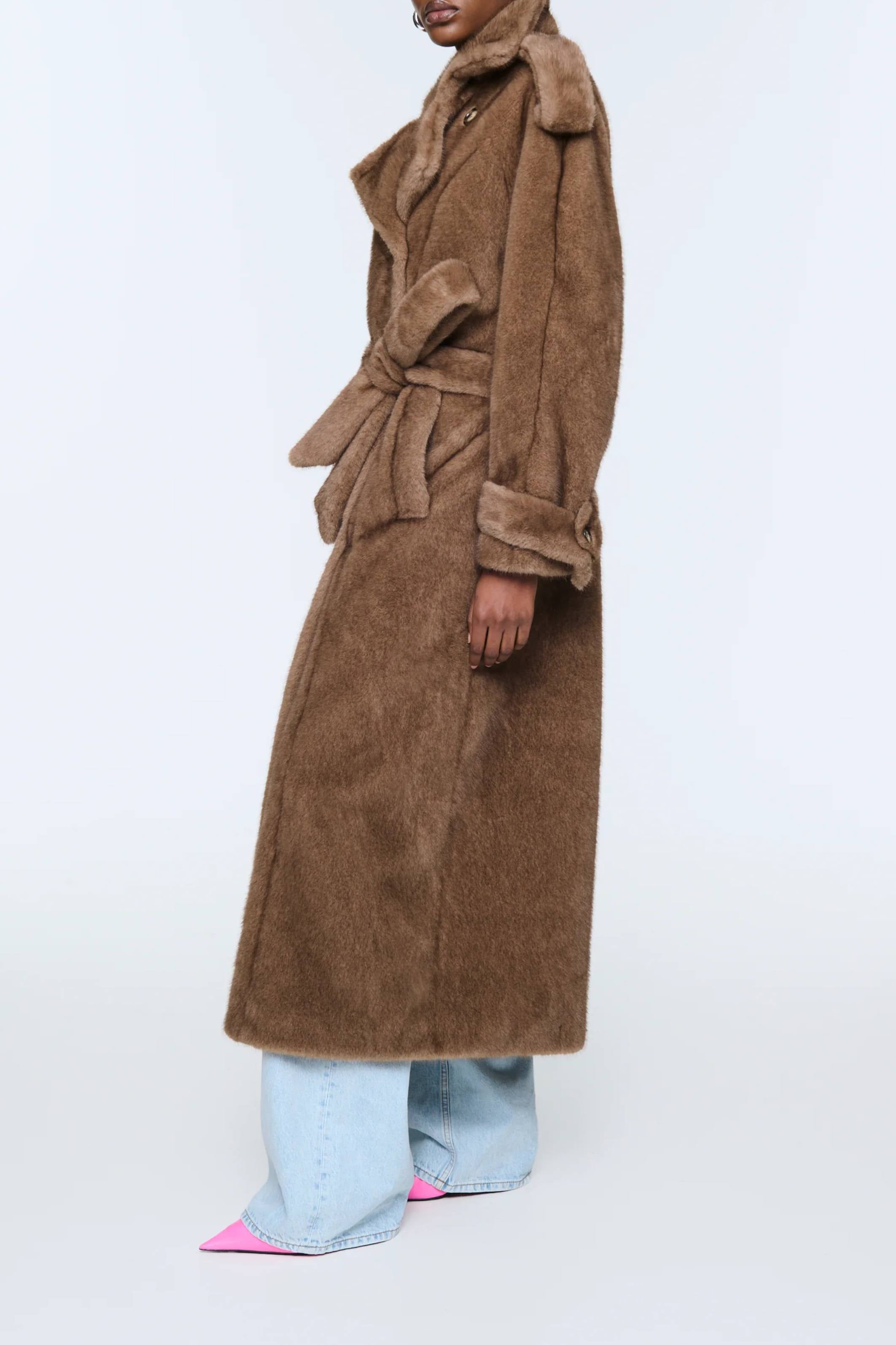 Thalia Fur Coat chestnut
