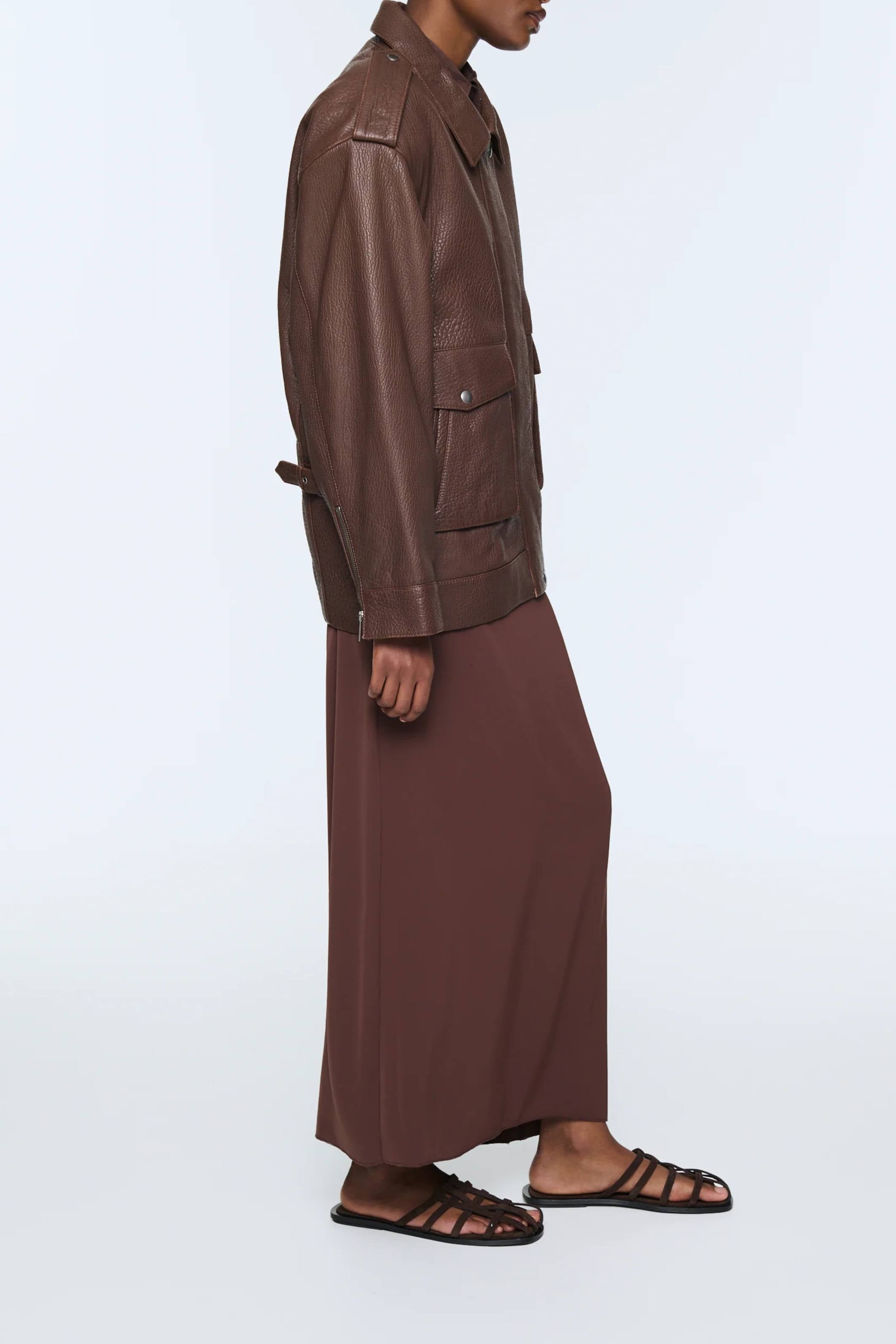 Opal Leather Jacket mocha