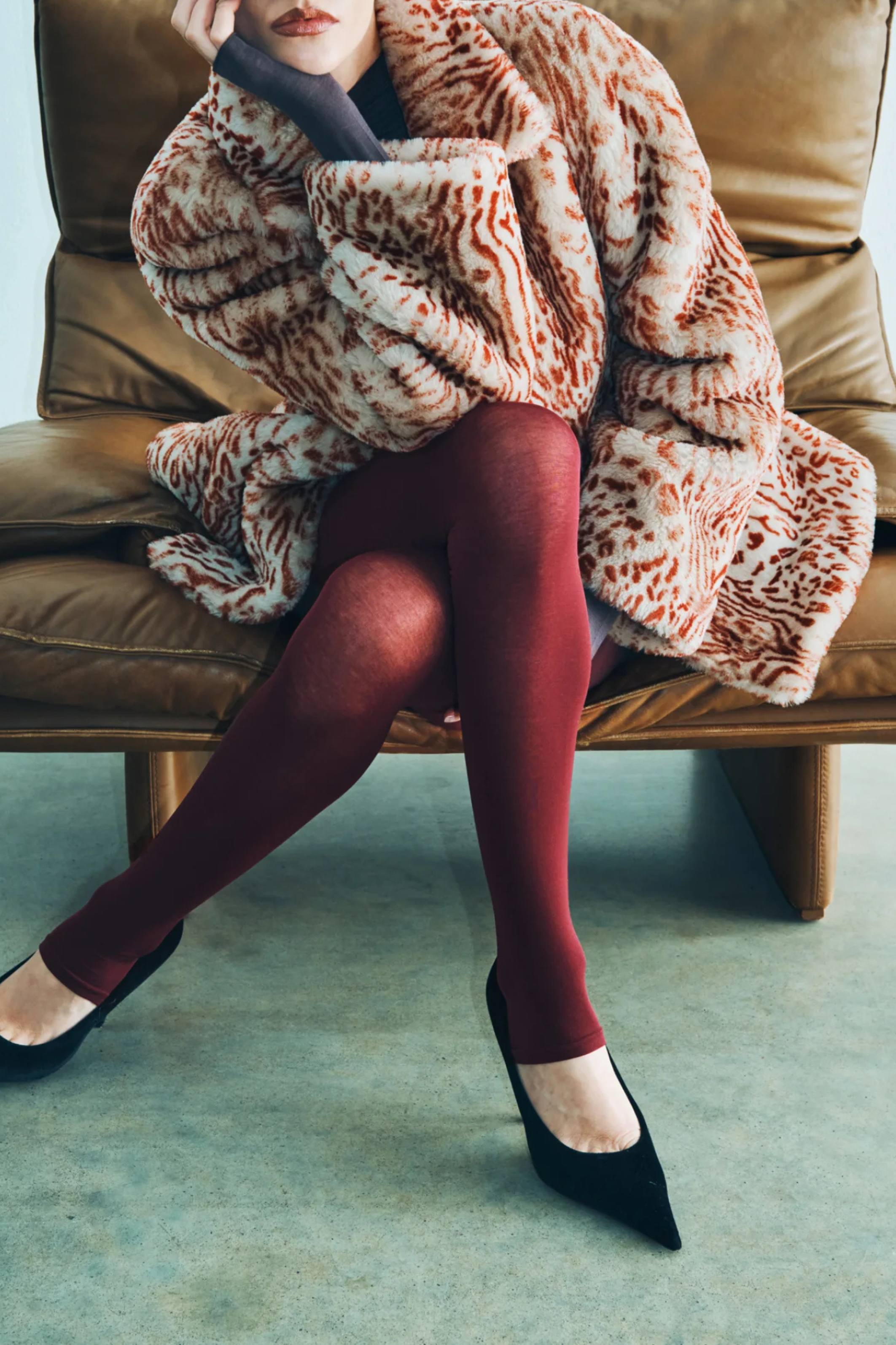 Maeve Fur Jacket Pink Leopard