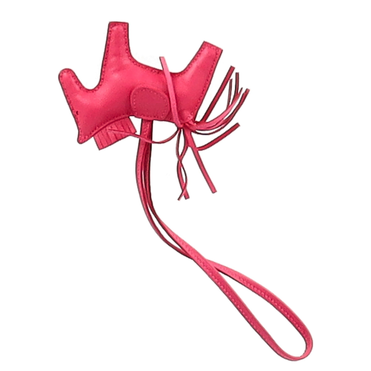 Hermès Rodeo PM Charm in Pink Leather