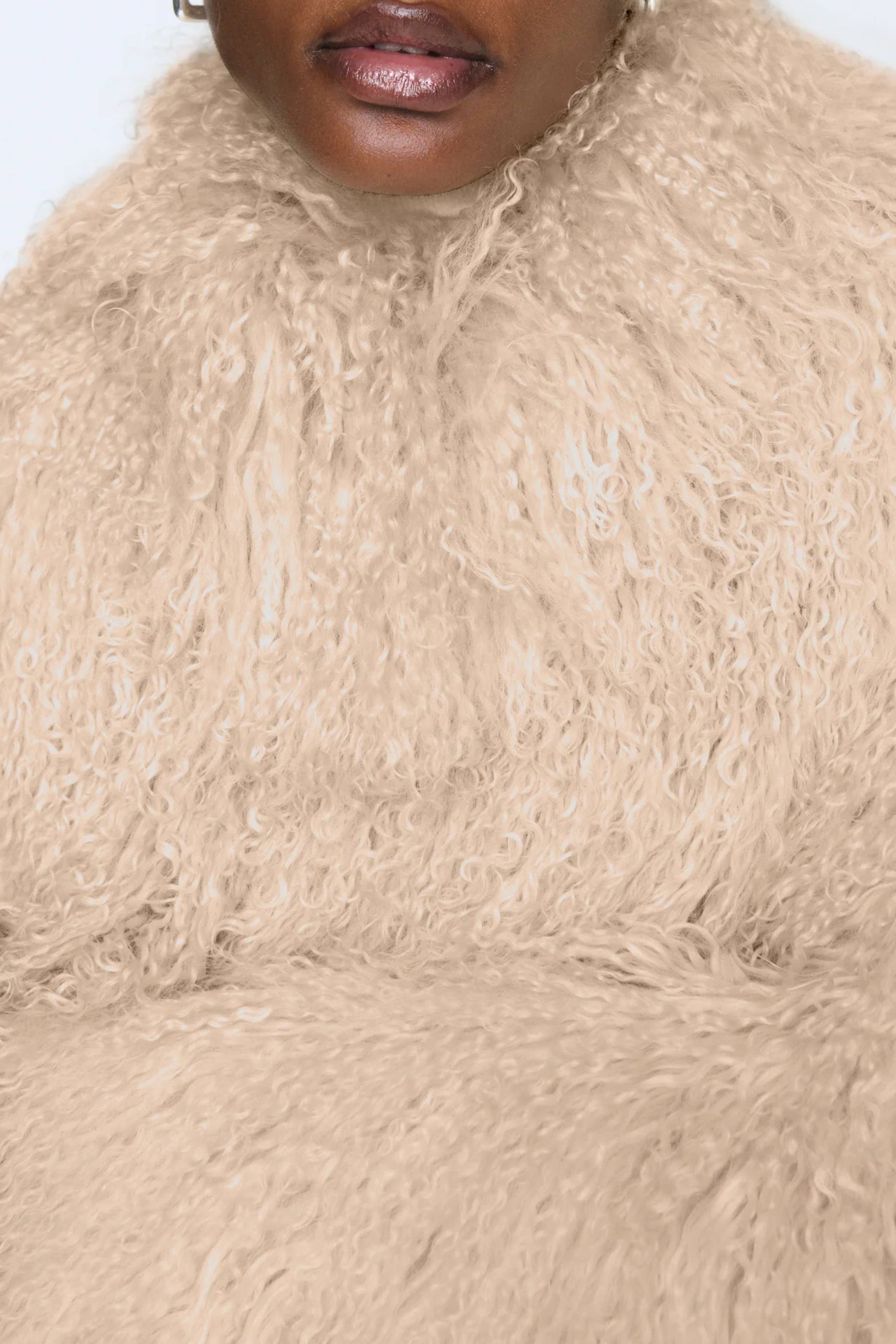 Faye Shearling Coat Blonde