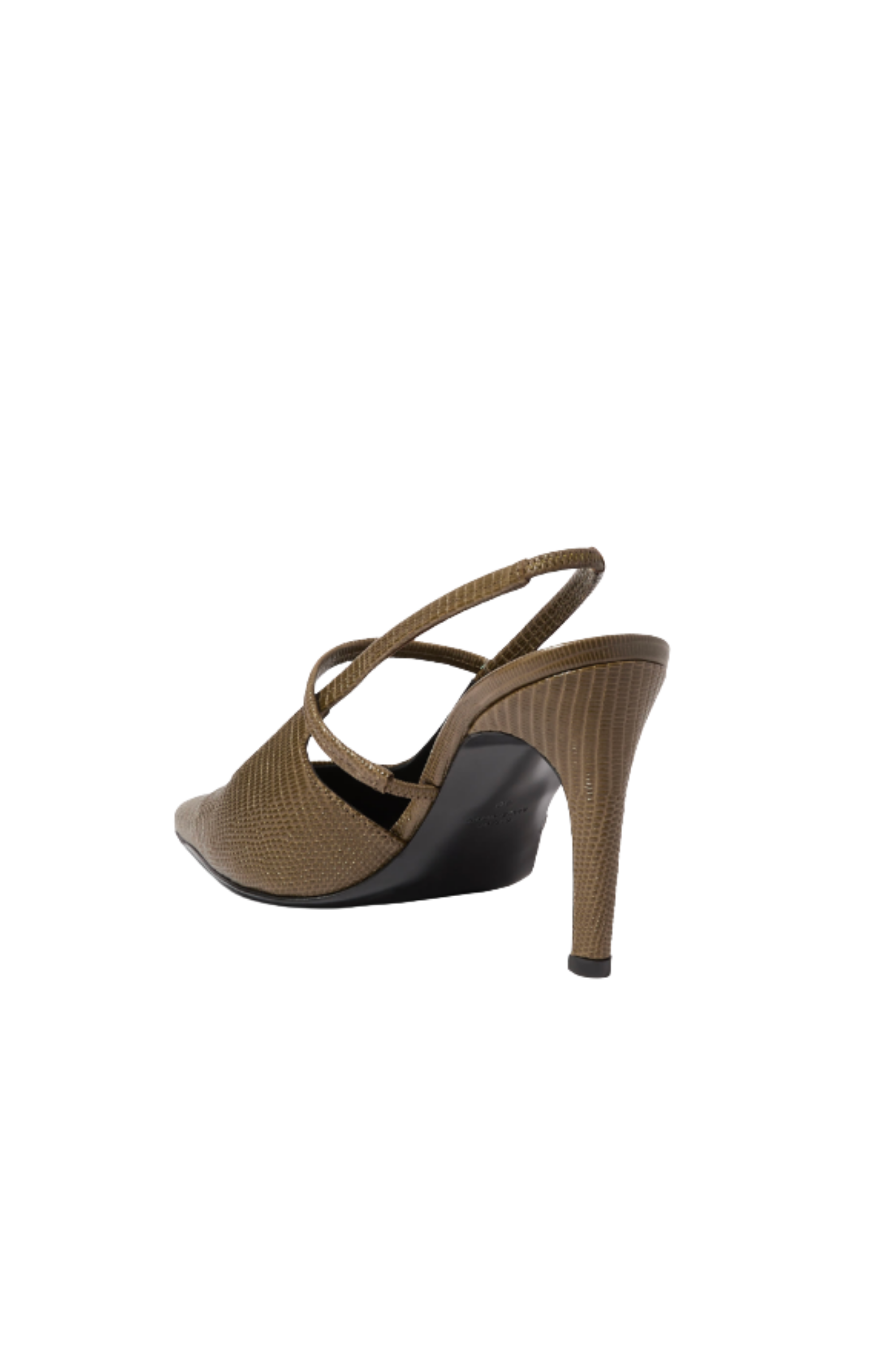 85 Sharp Slingback Lizard Dark Oliver