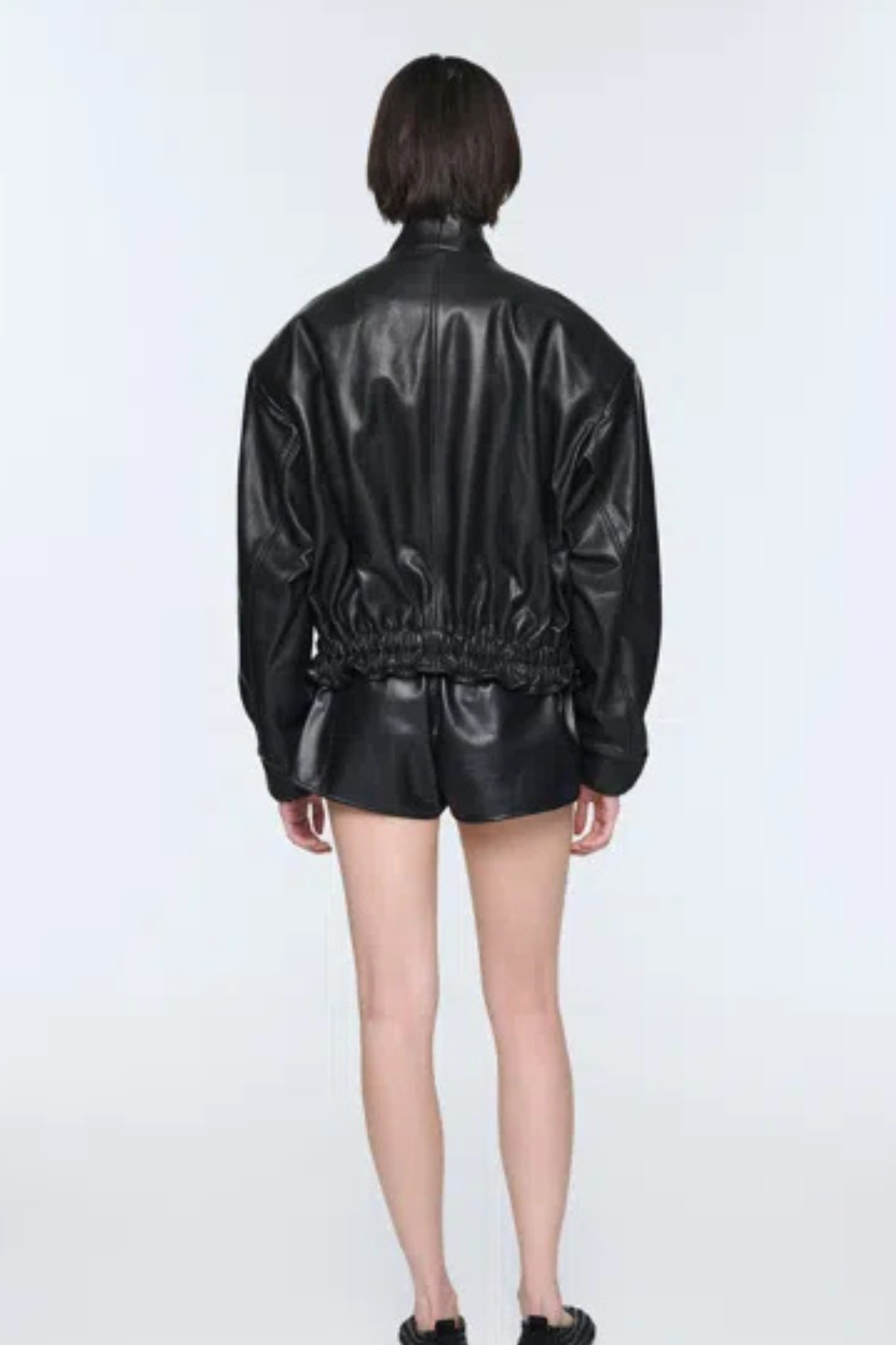 Frankie Leather Jacket Black