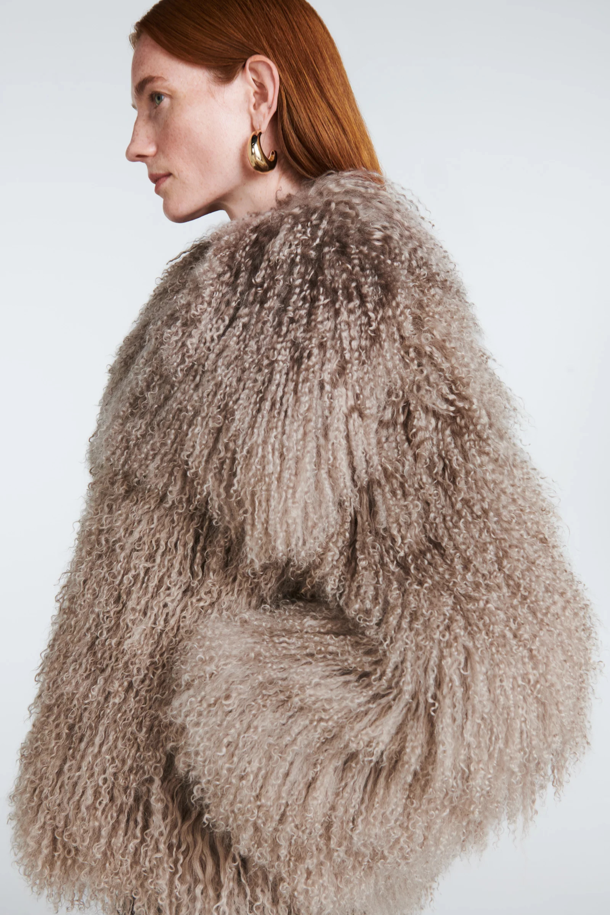 Neve shearling Jacket Mushroom Mist