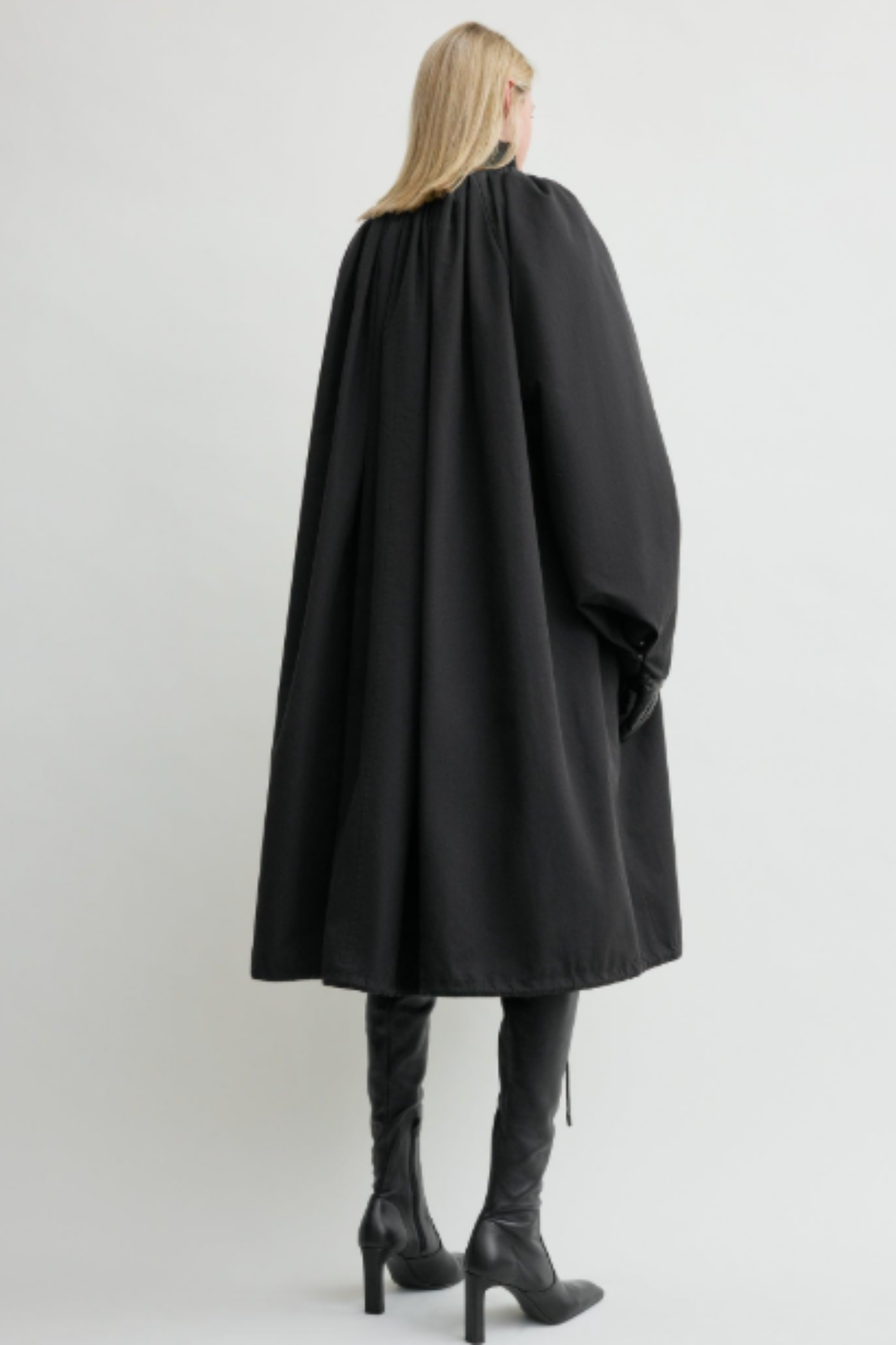 Gathered Parachute Coat