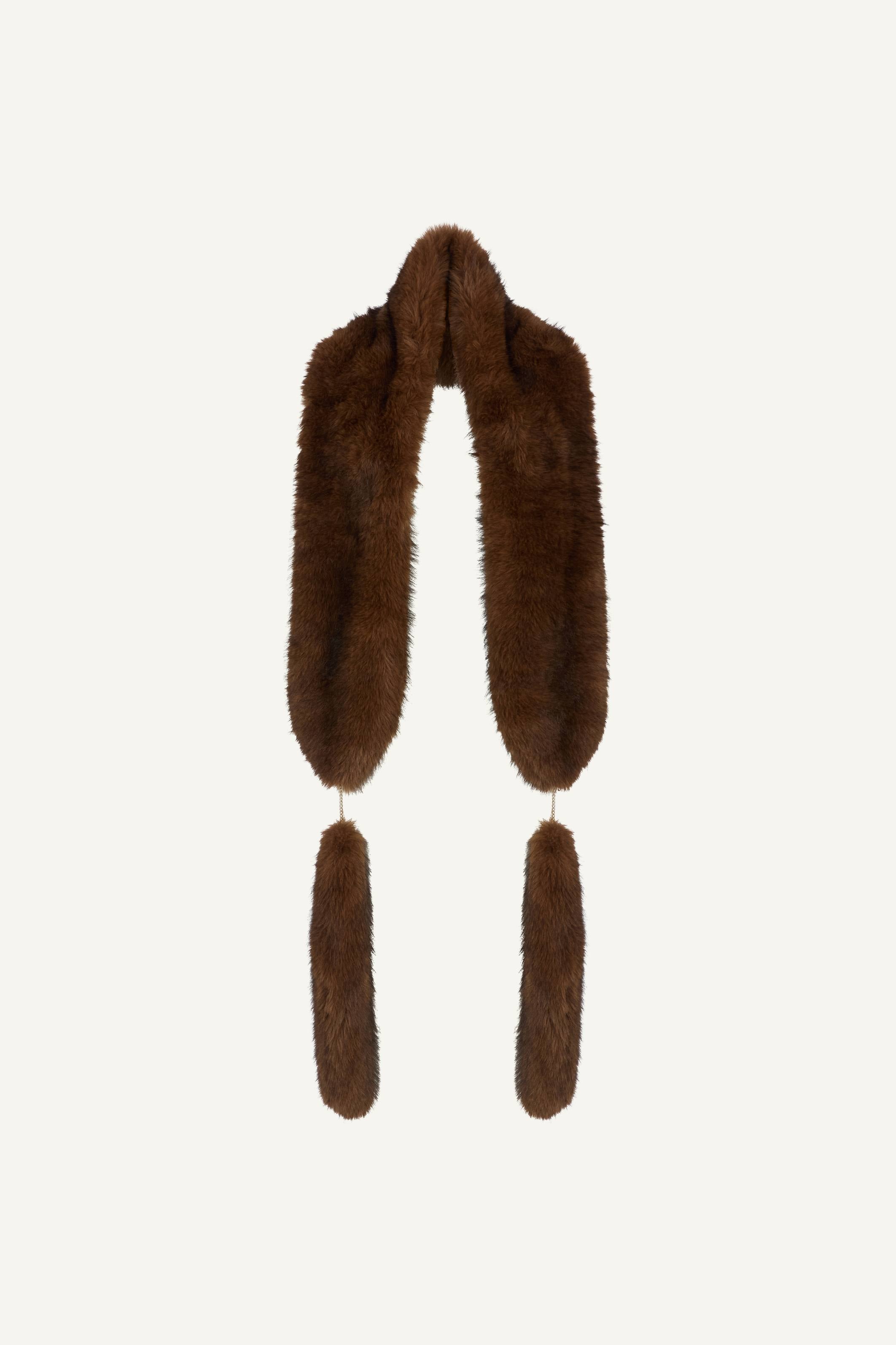 Leah scarf coffee