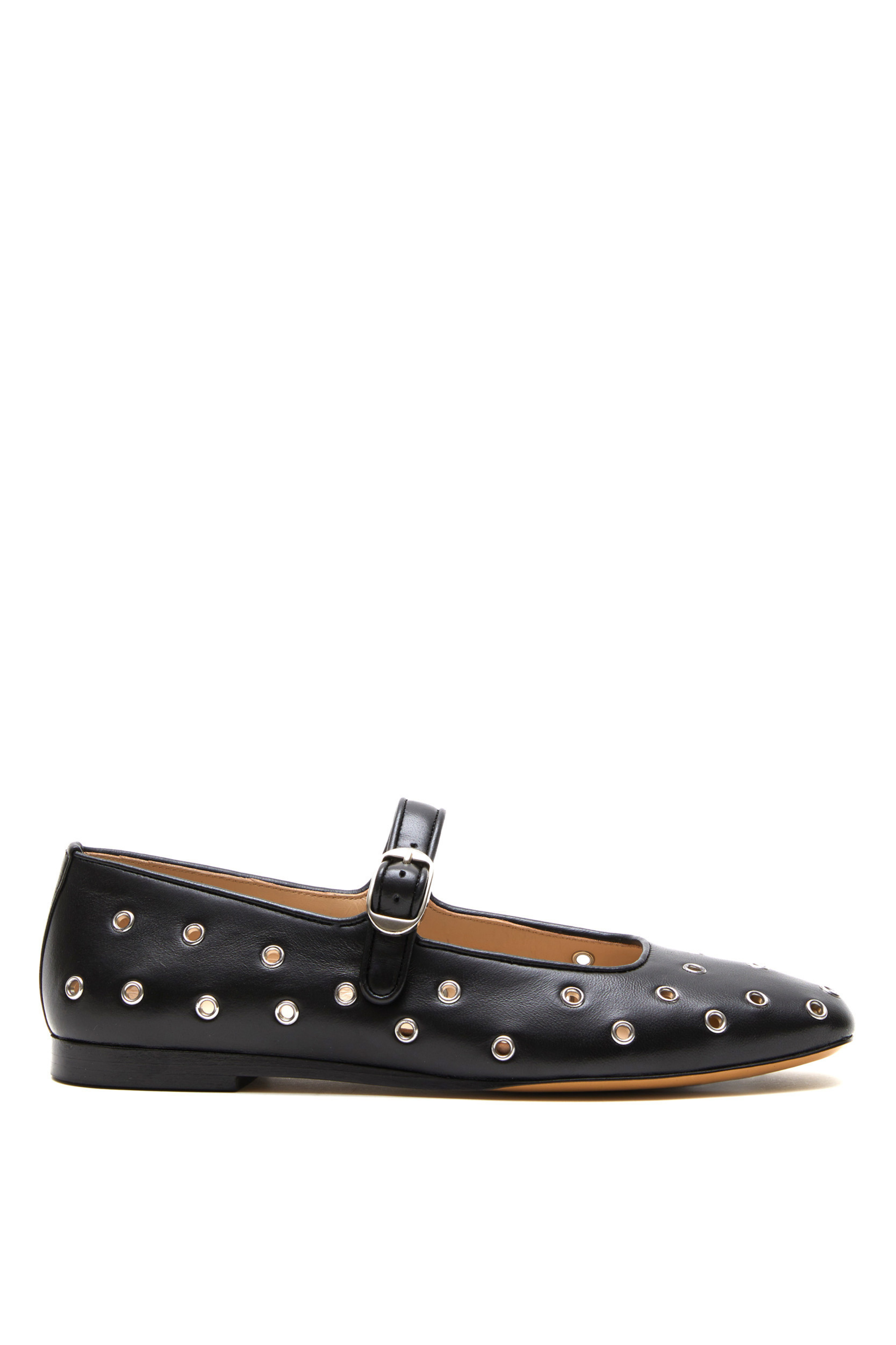 Le Monde Béryl Classic Eyelet Studded Leather Mary Jane