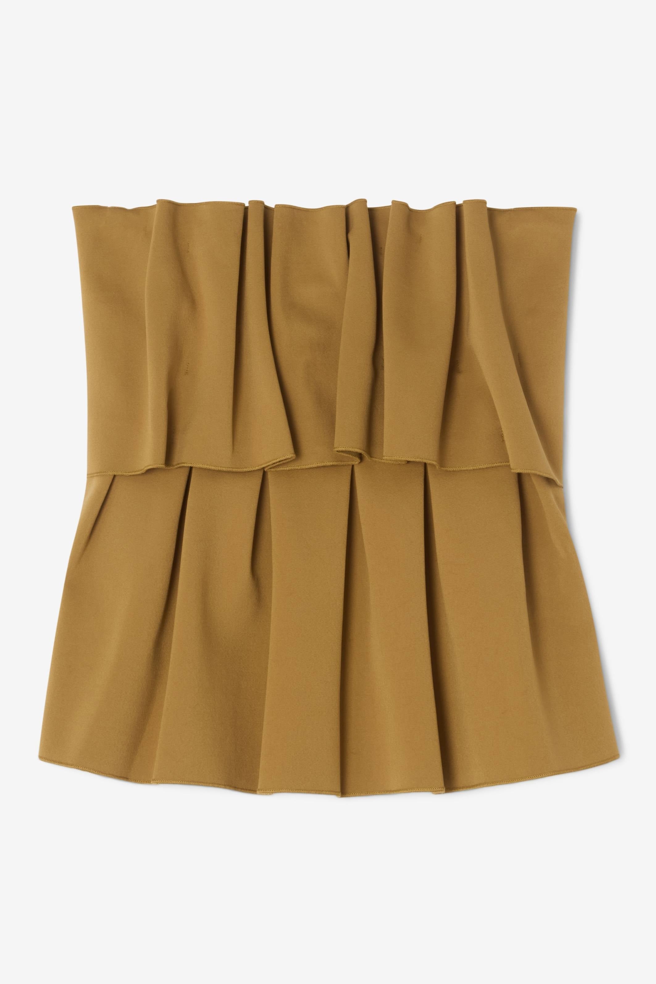 Sculpted Tube top in Gold - Bessette