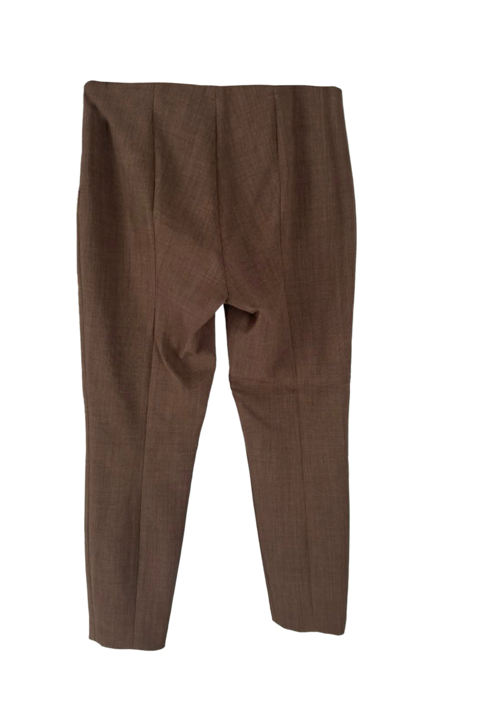 The Row High-Rise Tapered Trousers Brown Wool