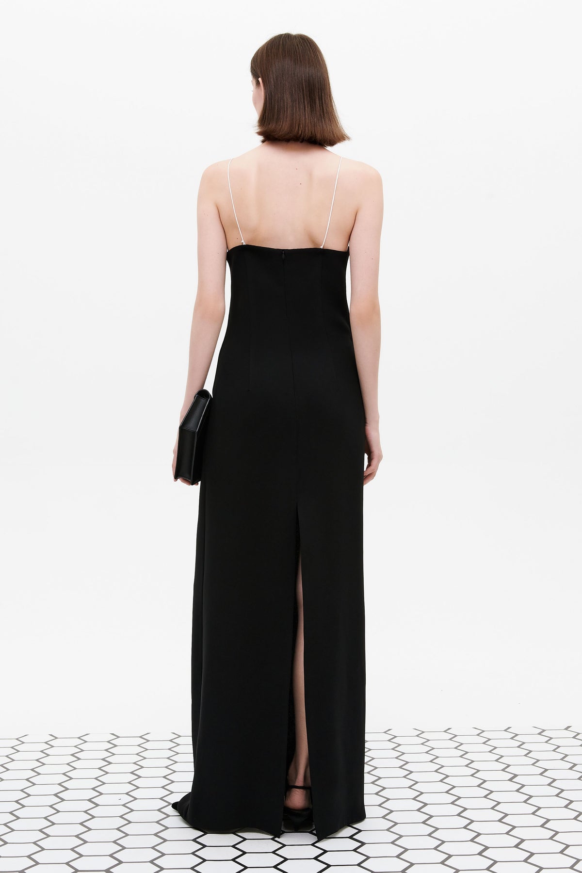 HONEYCOMB BICOLOR DRESS (gold and black) - Bessette