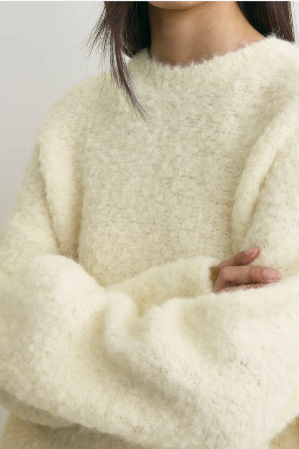 Boxy Boucle Knit