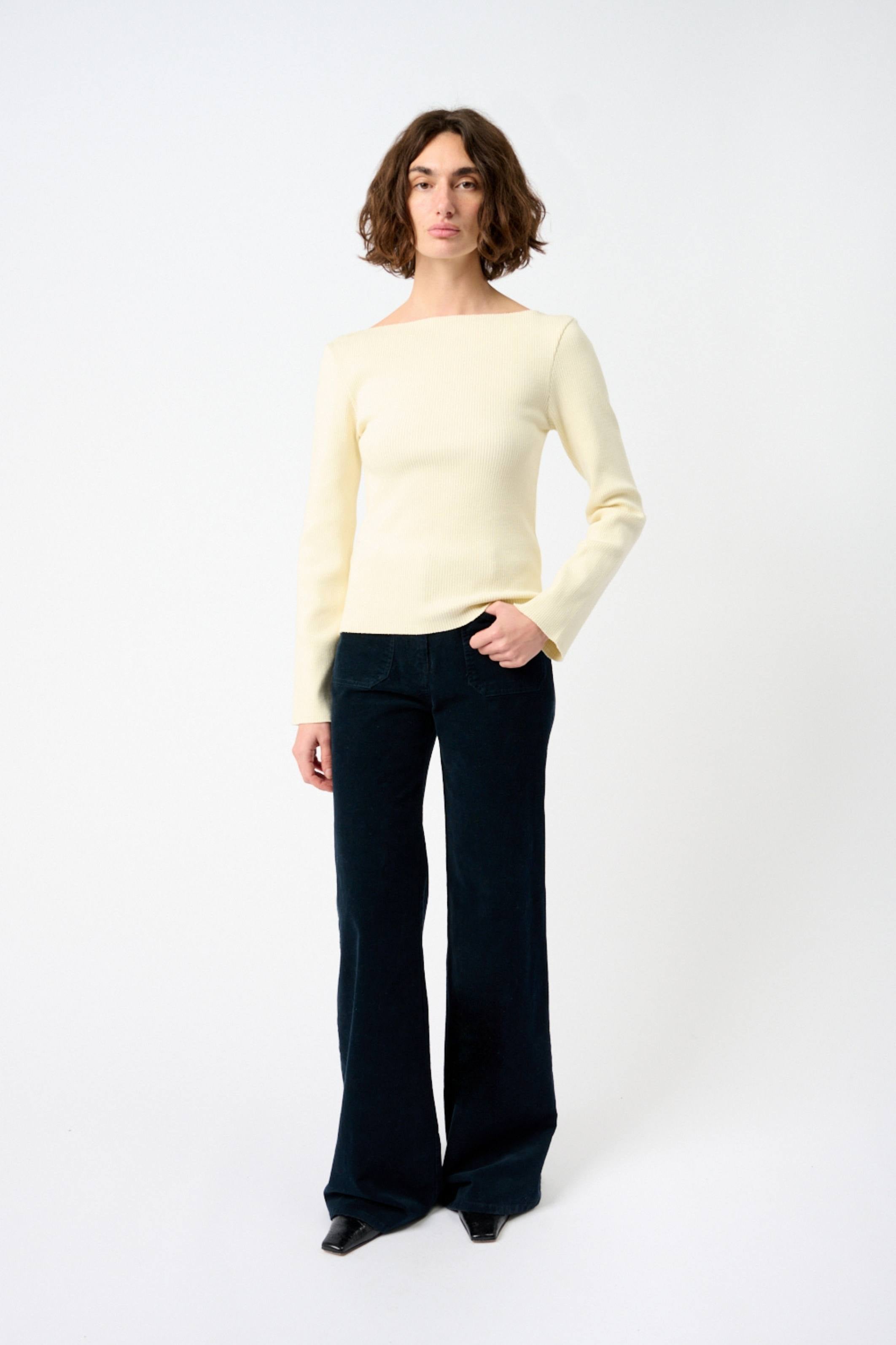 Cotton-Blend Corduroy Flared Pants-Nili Lotan-Bessette