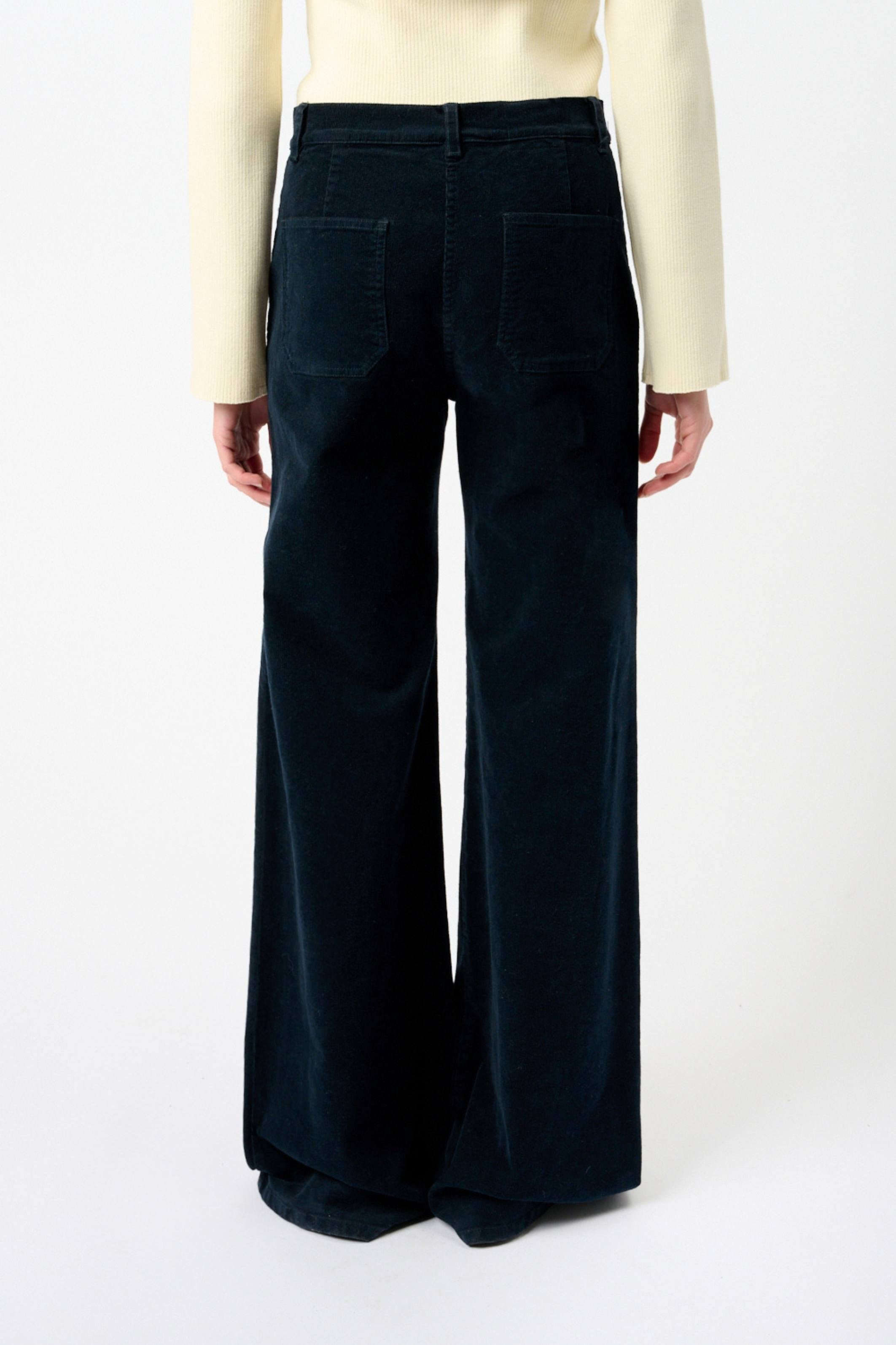 Cotton-Blend Corduroy Flared Pants - Bessette