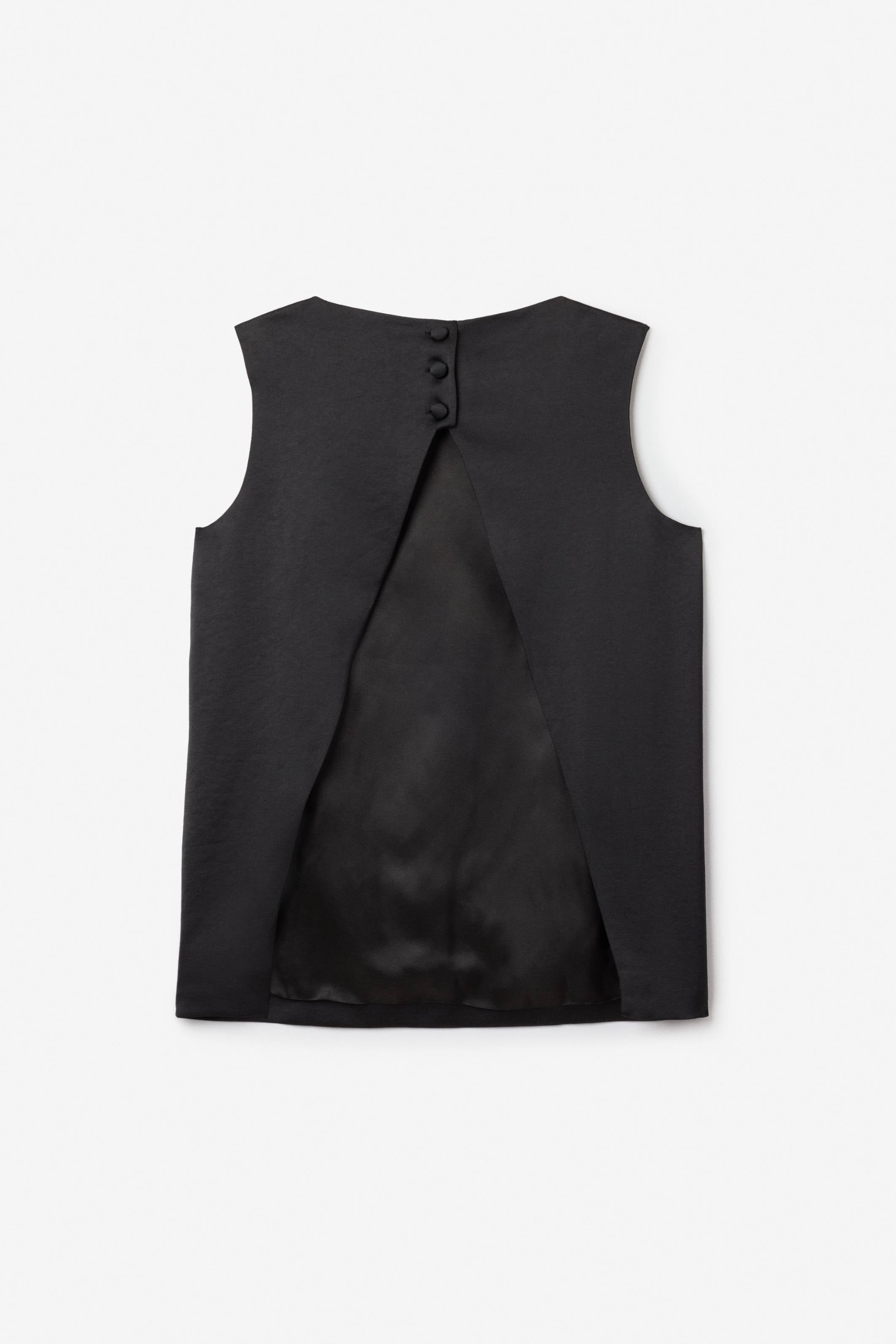 Open Back Satin top - Bessette