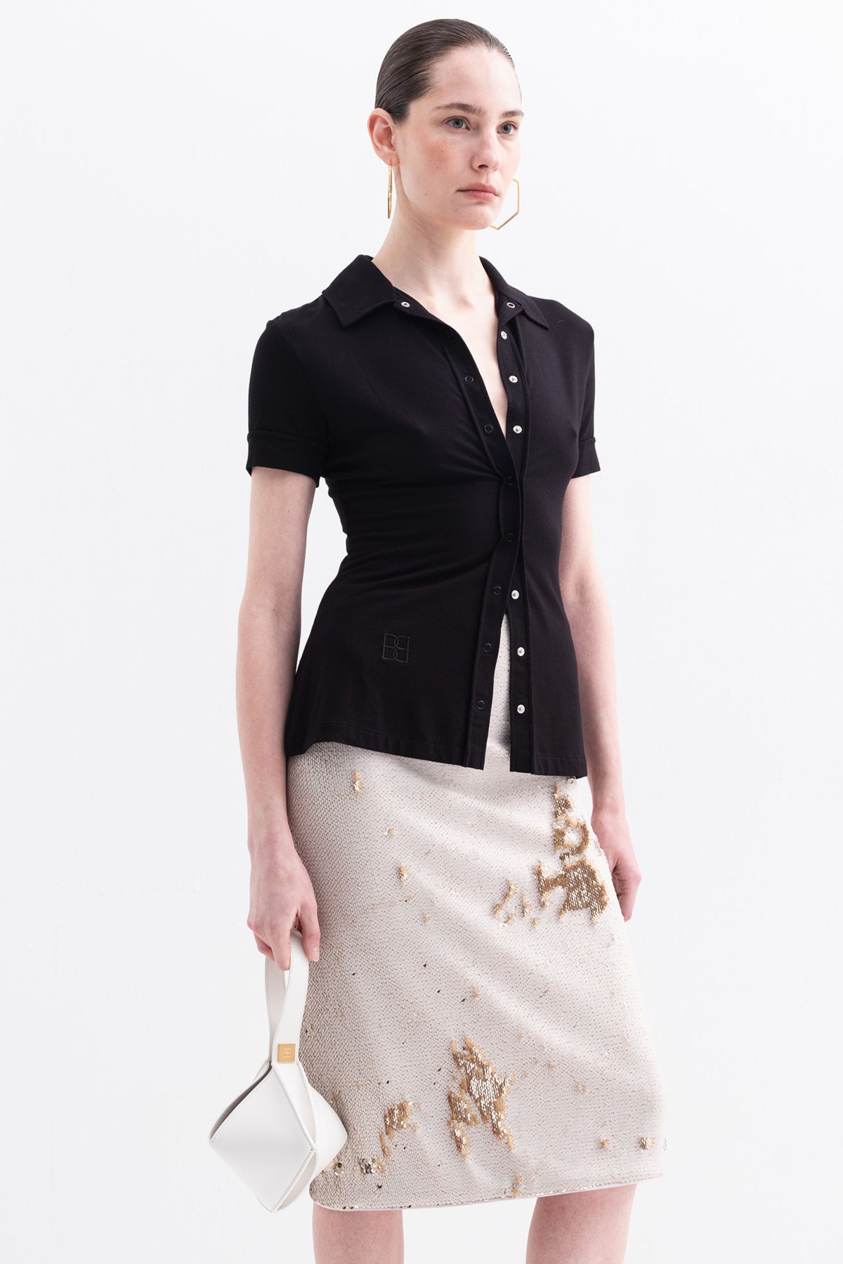 T BLOUSE (black) - Bessette