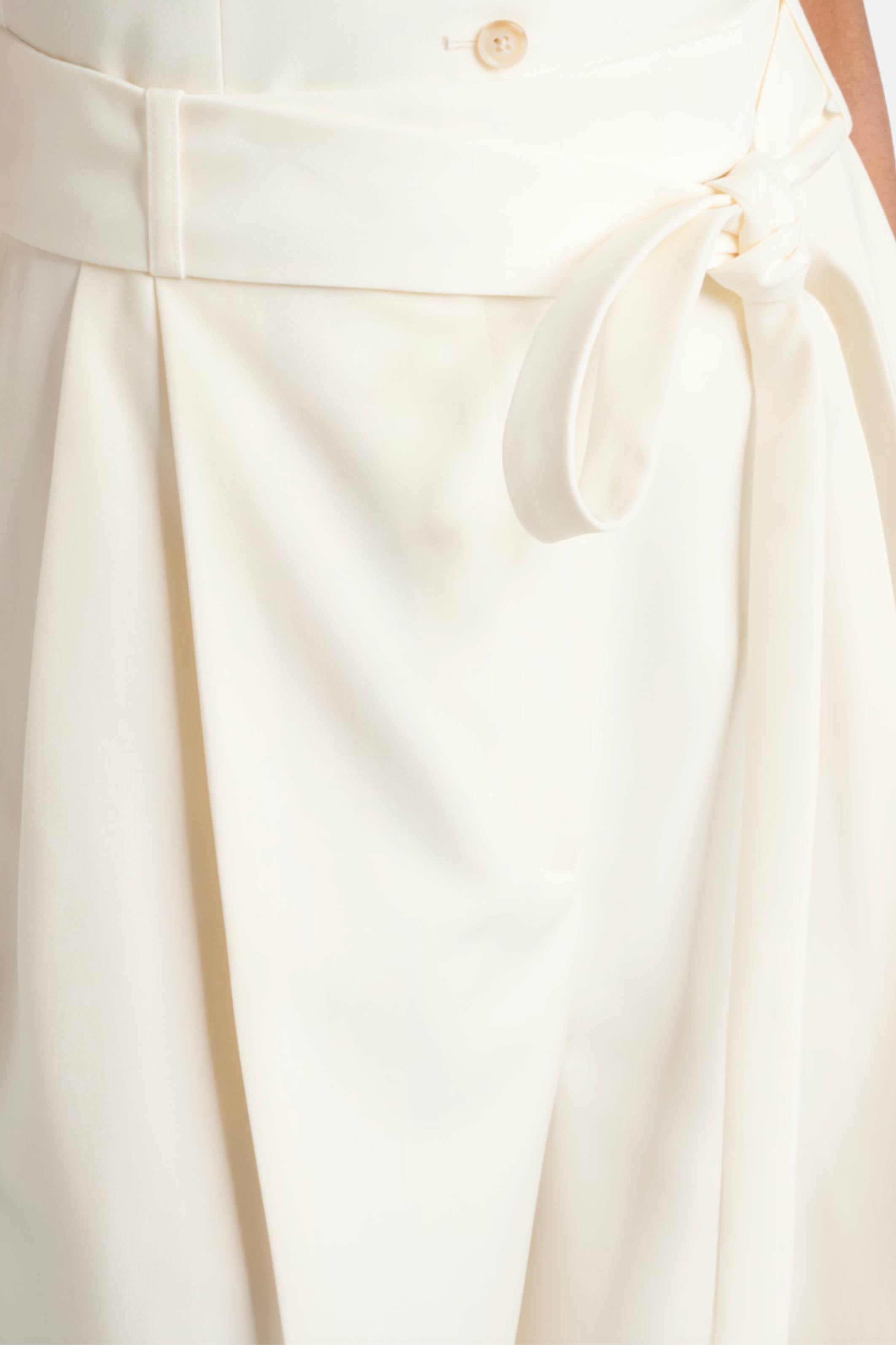 Belted Virgin Wool Bermuda Shorts