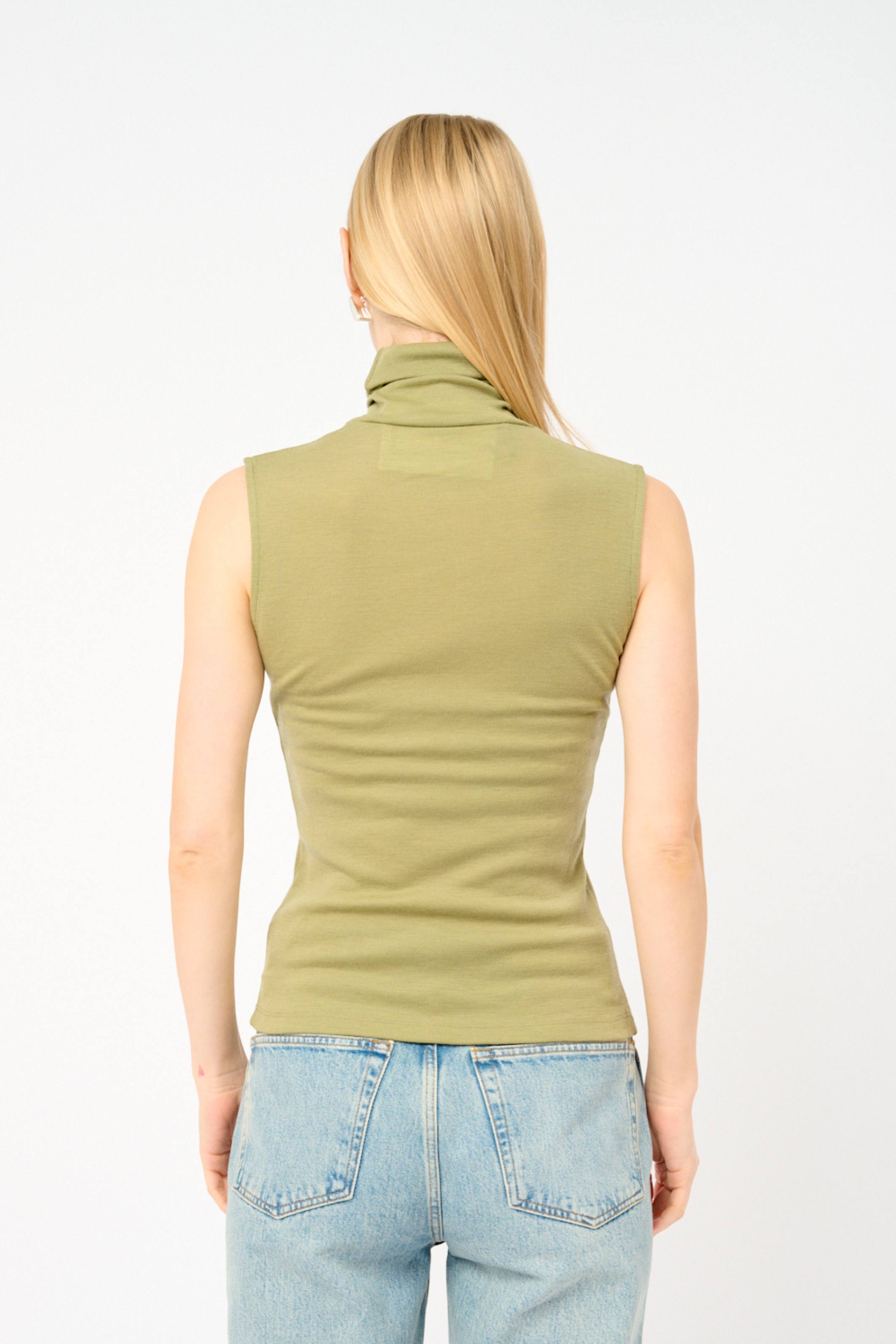 Turtleneck-tröja i merinoull