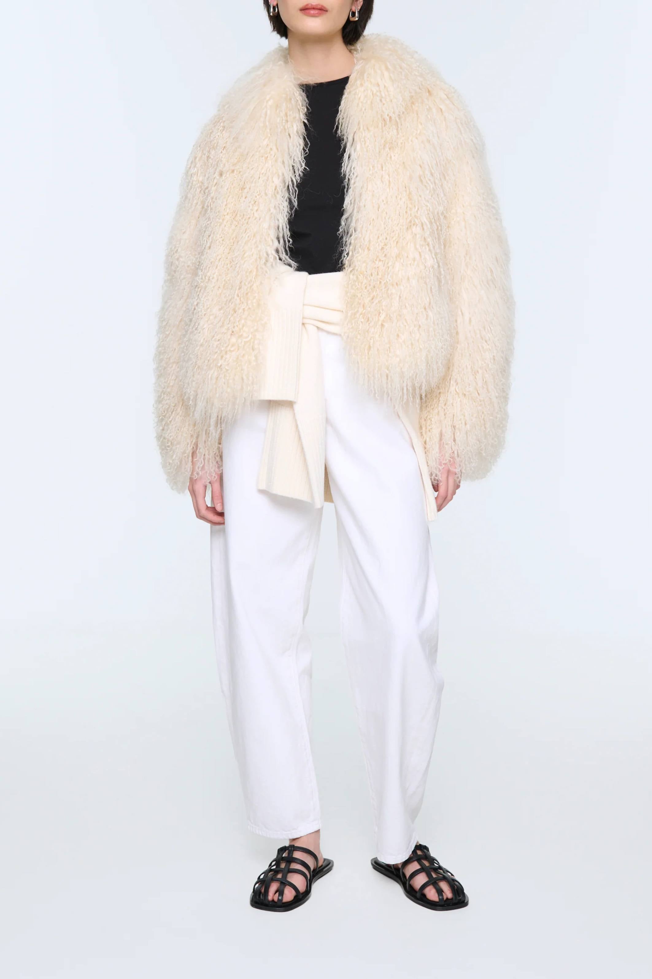Rochelle Shearling Jacket Blonde