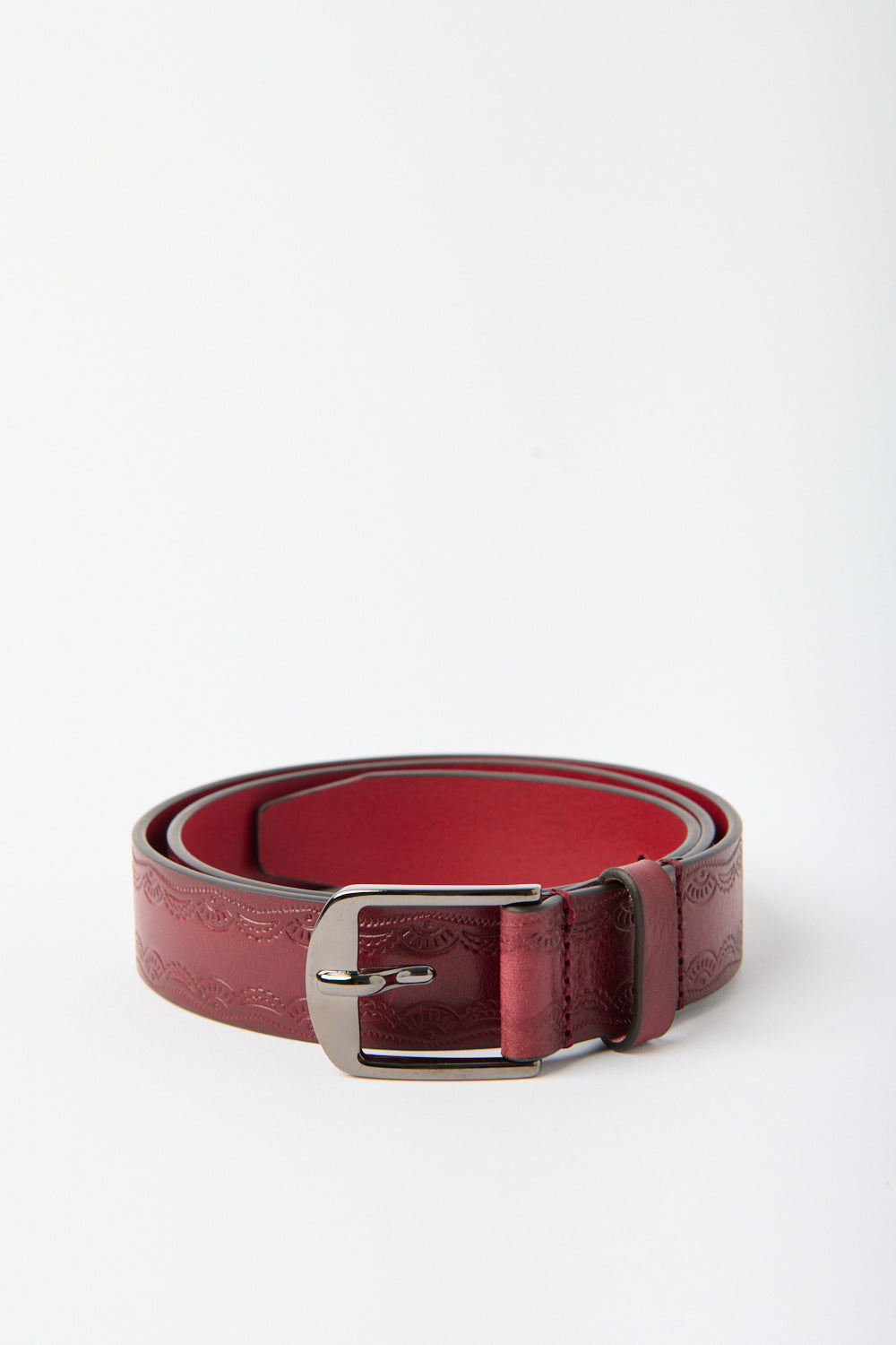 The Embossed Leather Belt
