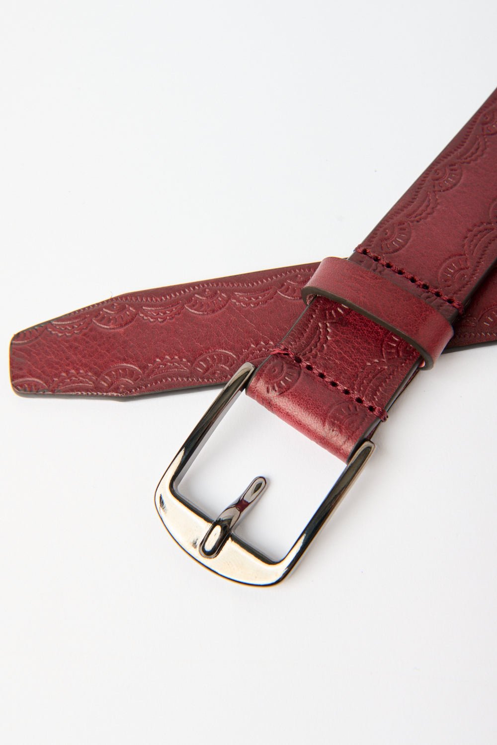 The Embossed Leather Belt