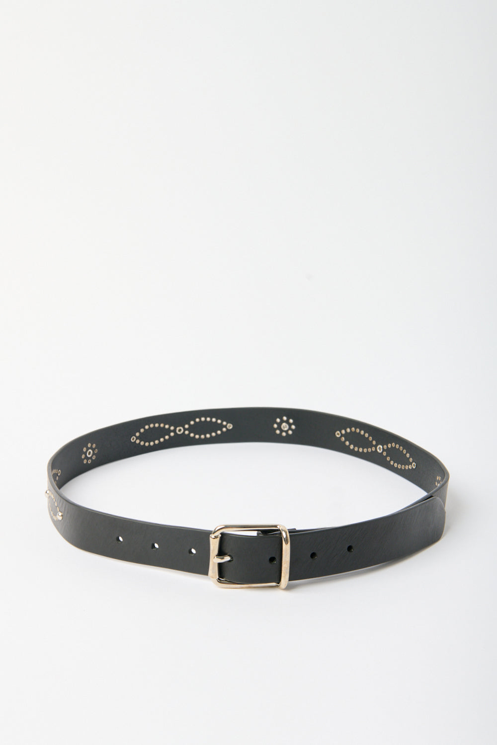 Embellished Leather Belt