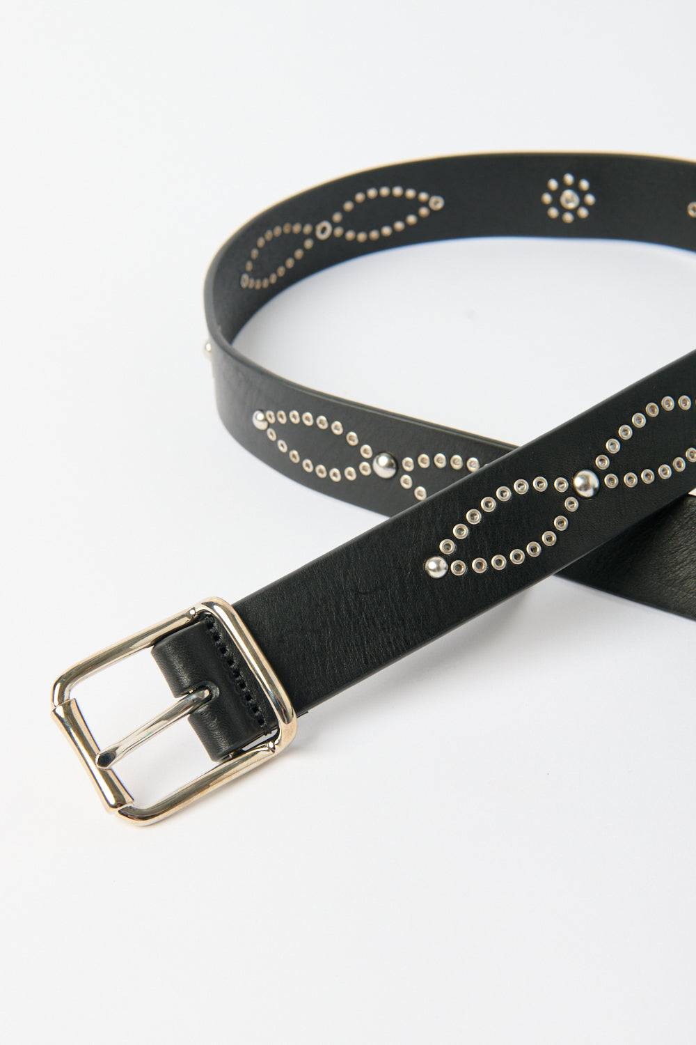 Embellished Leather Belt