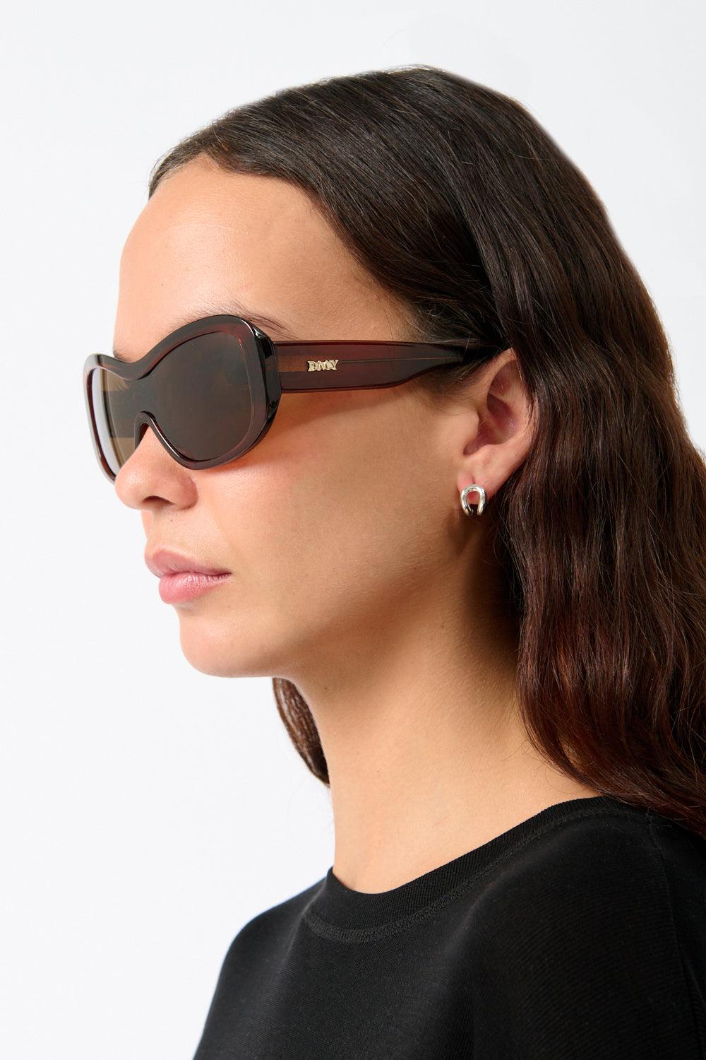 The Nina Sunglasses Transparent Rust