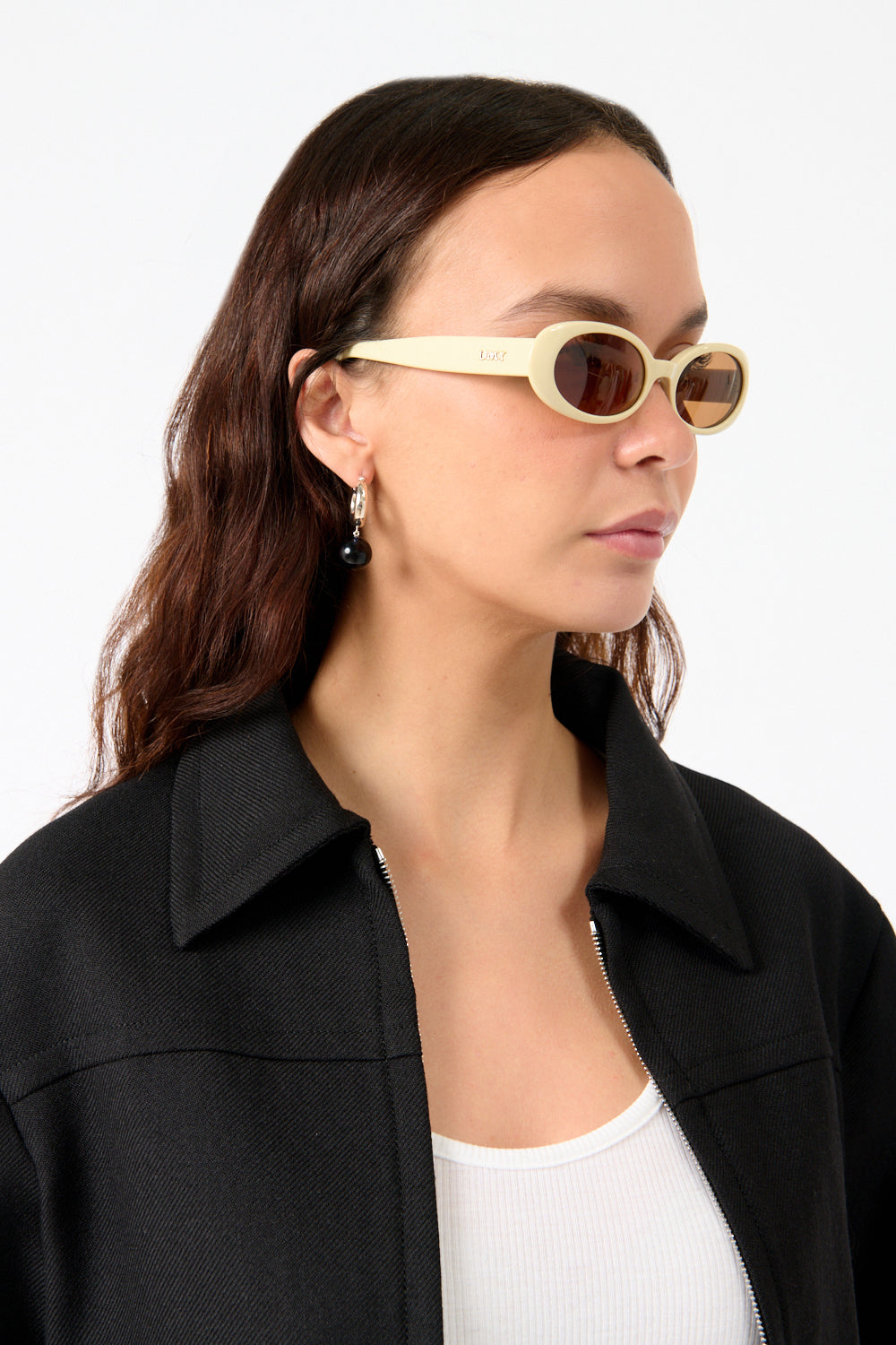 The Valentina Sunglasses Ivory