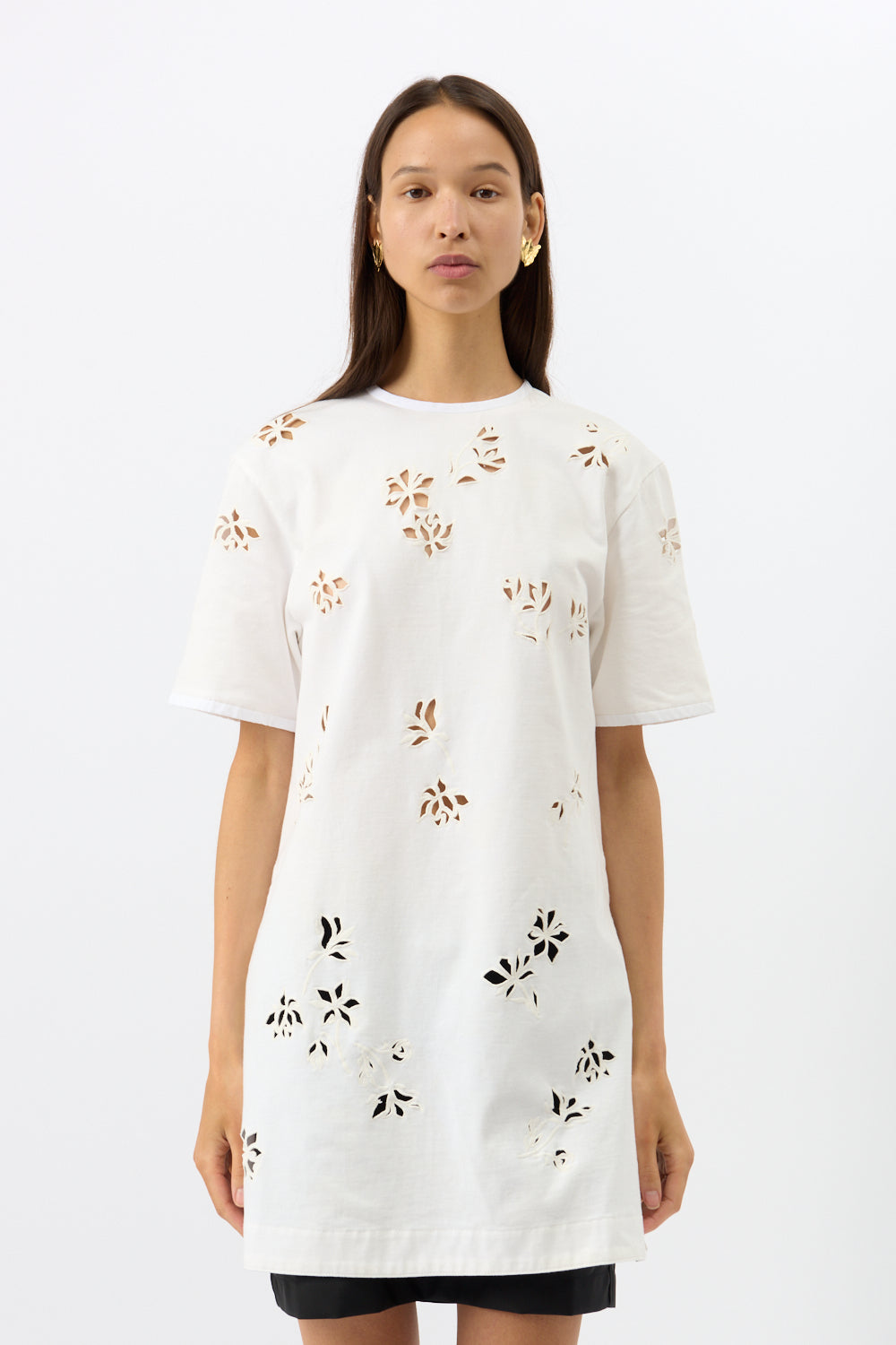 T-shirt brodé Jil Sander