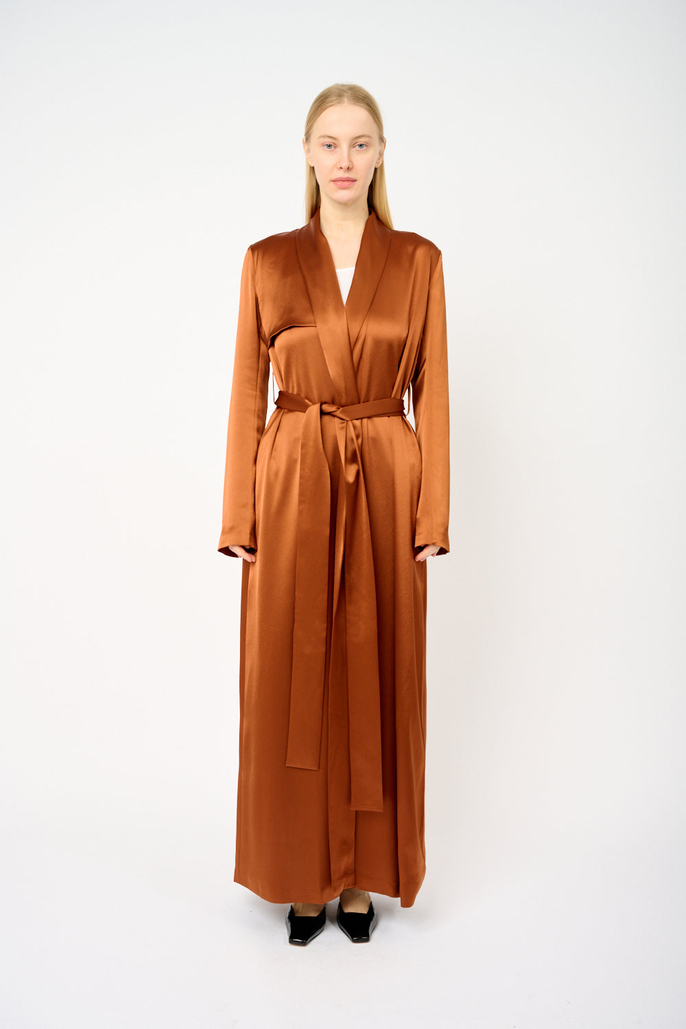 satin dress coat Cameron Satin Trenchcoat  Gala