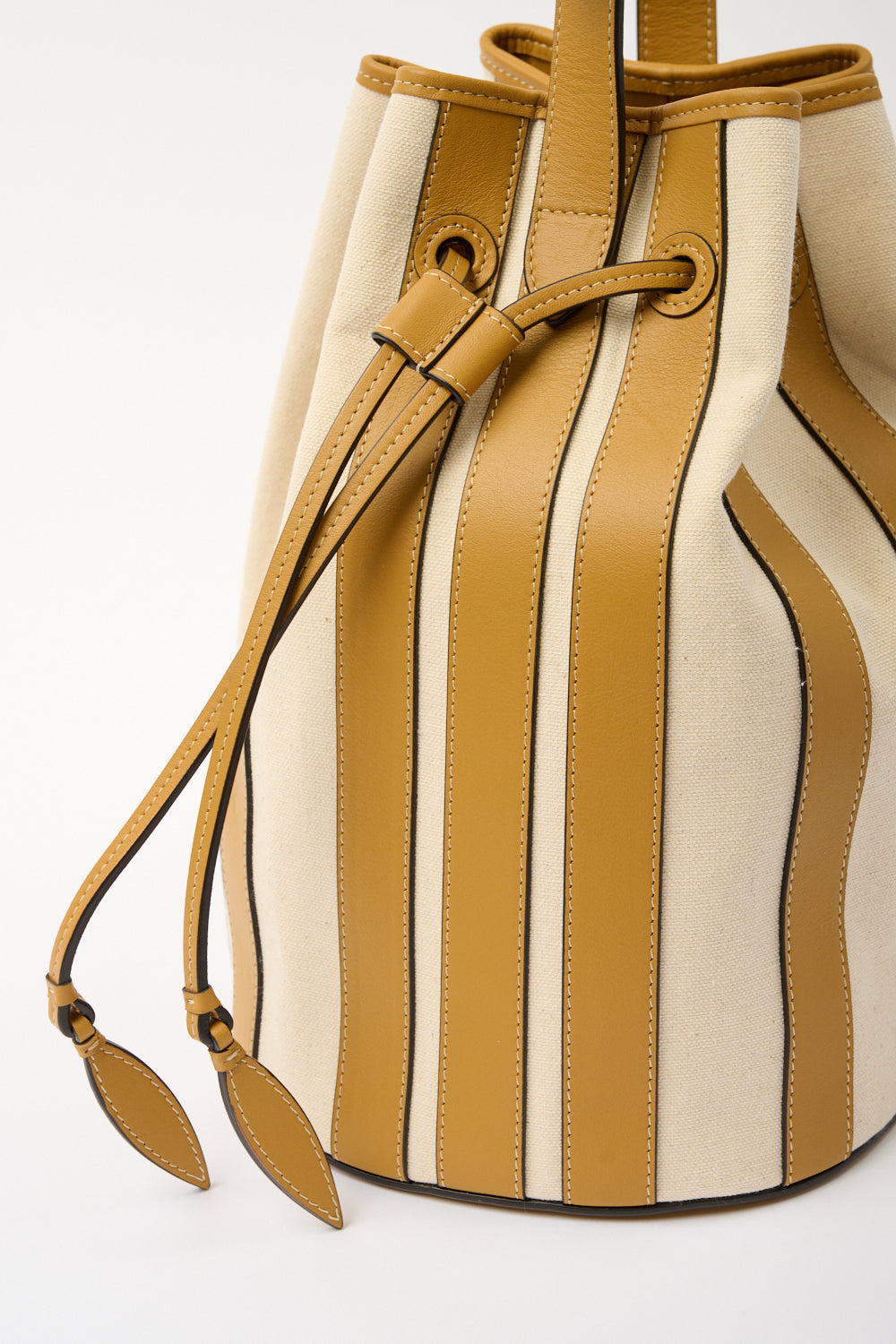 The Extra Large Drawstring in Striped Canvas