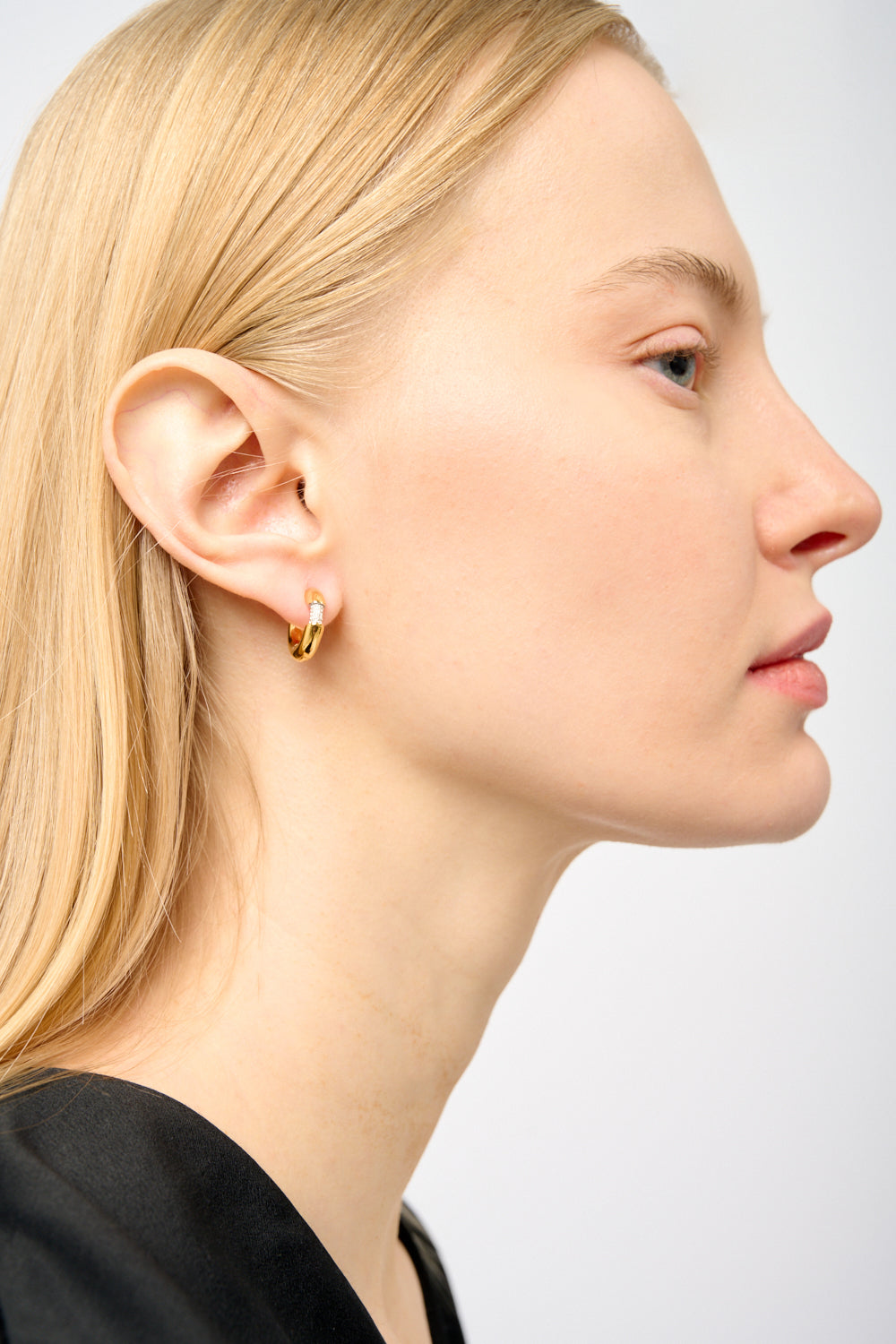 Kleiner Chunky Hoop mit kubischem Zirkonia