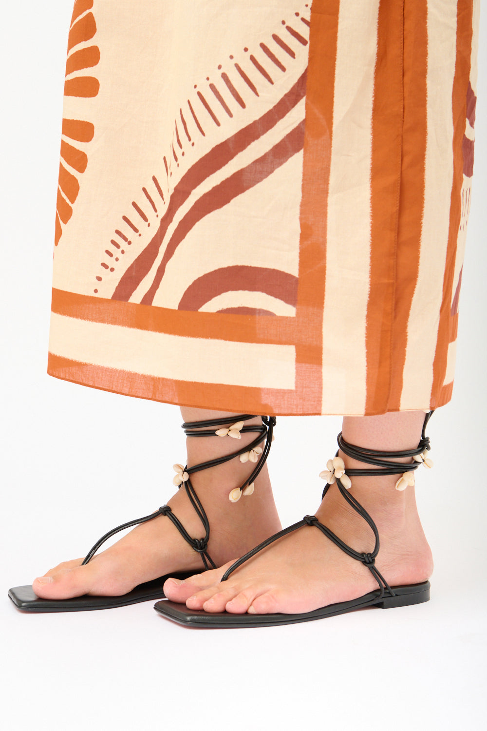 Johanna Ortiz Black Amazonia Peruana Sandals - Bessette