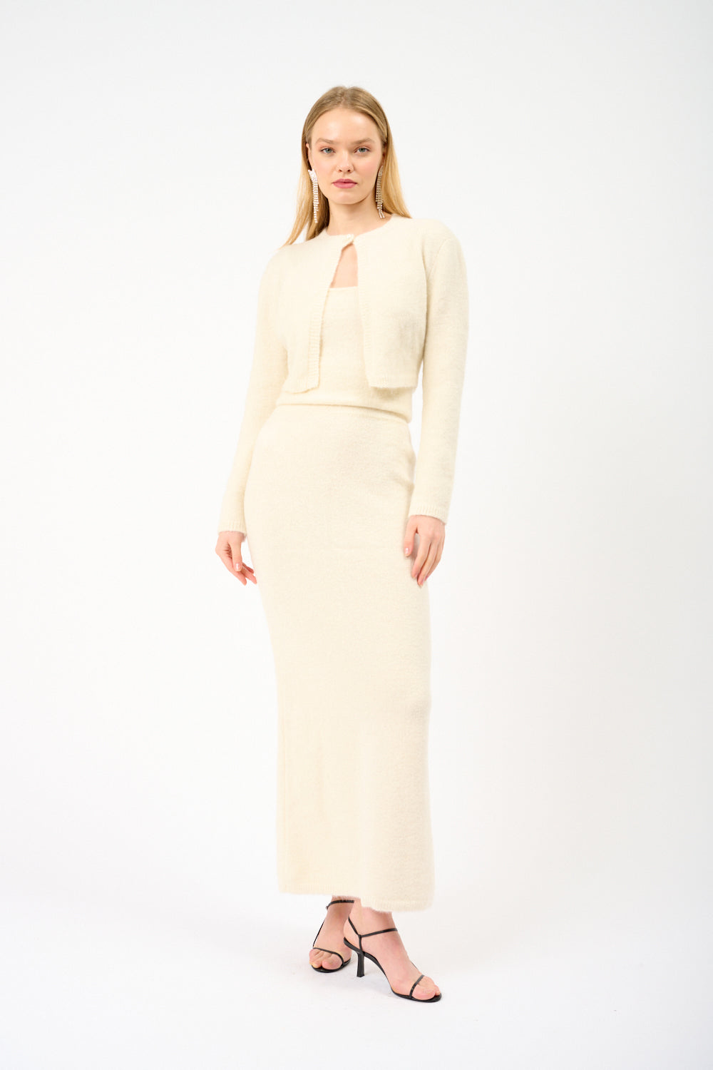 Cardigan court en maille