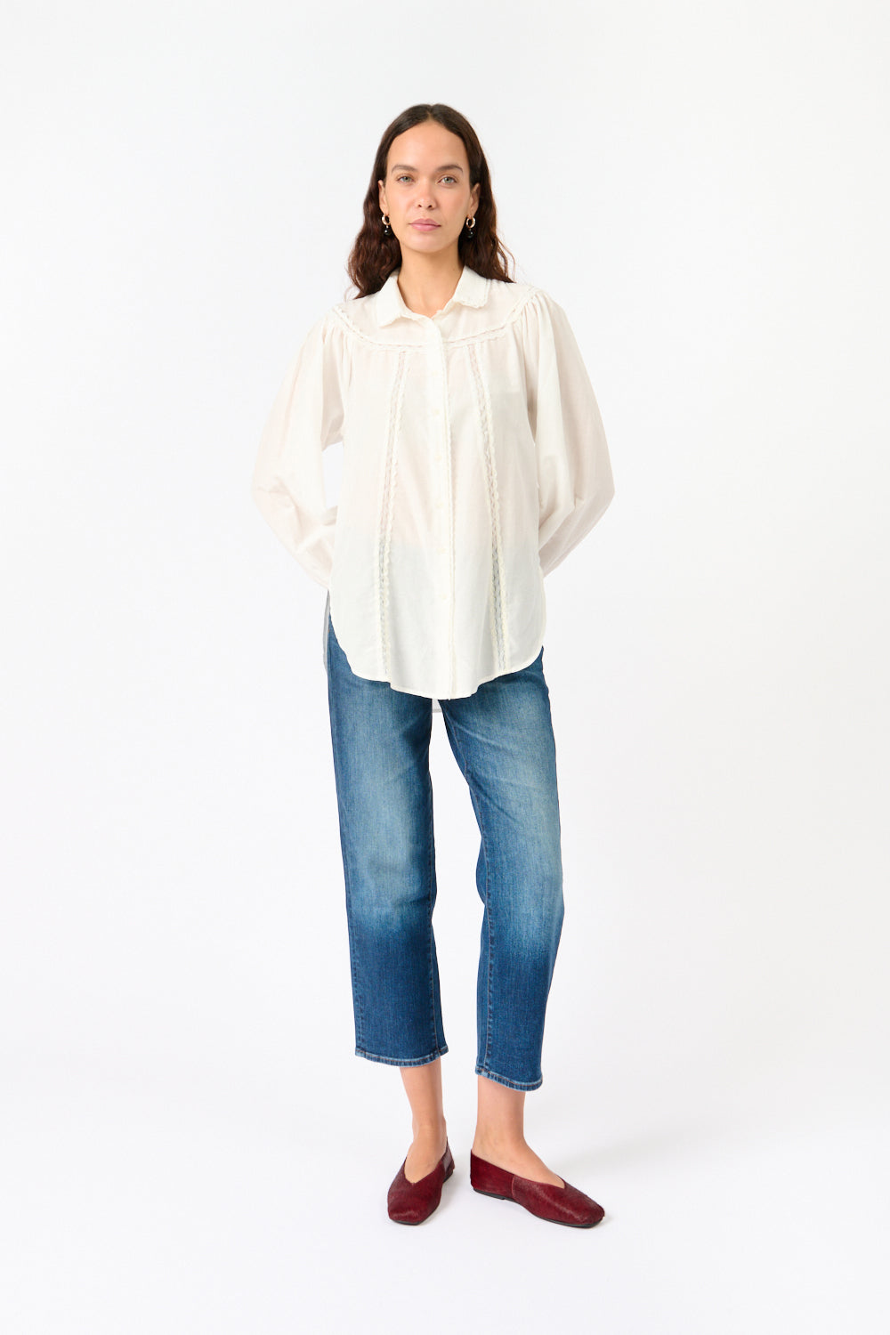Lace Trim Blouse