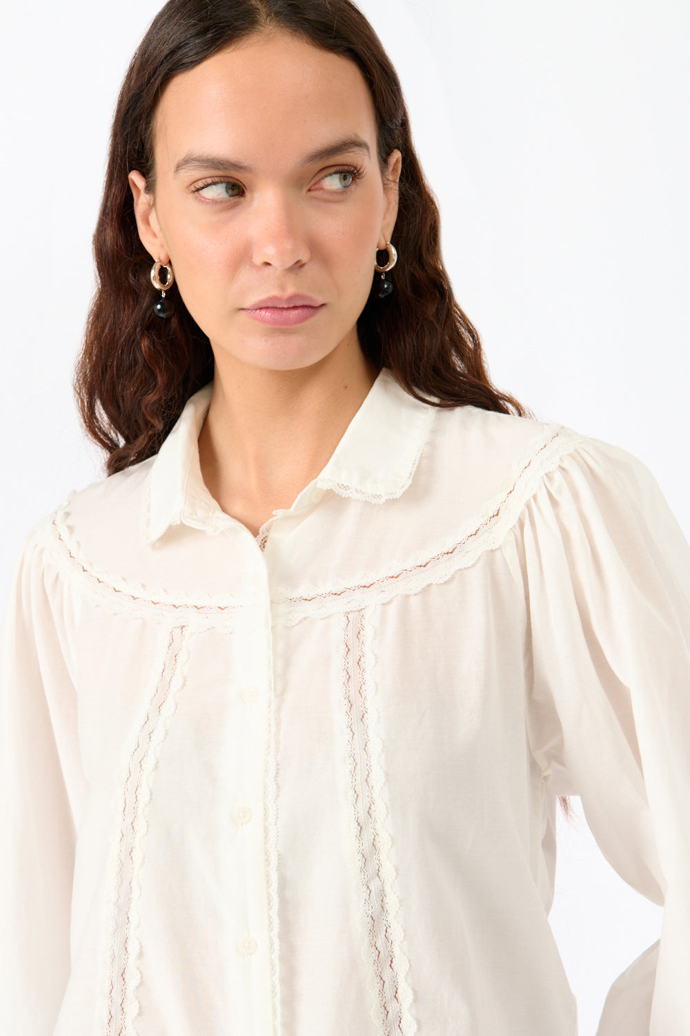 Lace Trim Blouse
