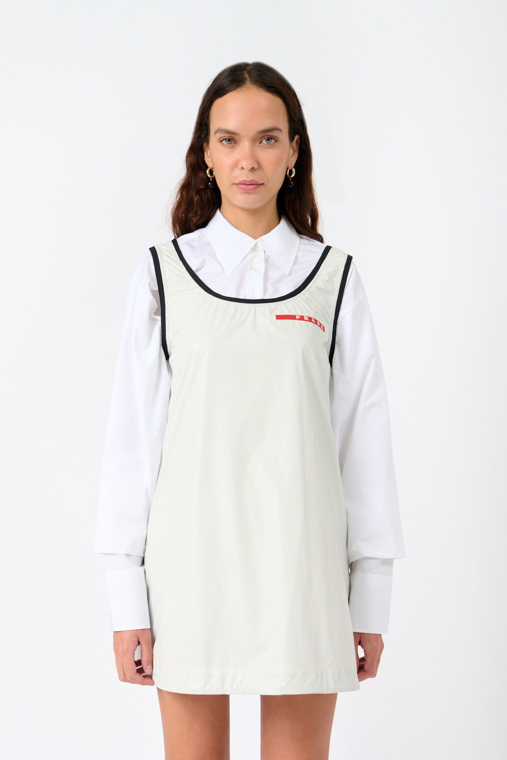 White Nylon Dress
