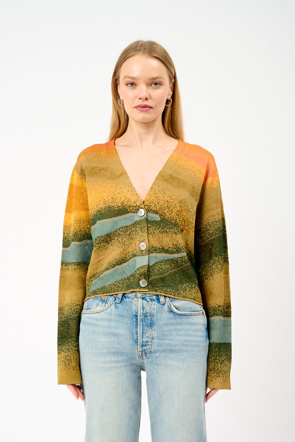 Cardigan en jauge fine