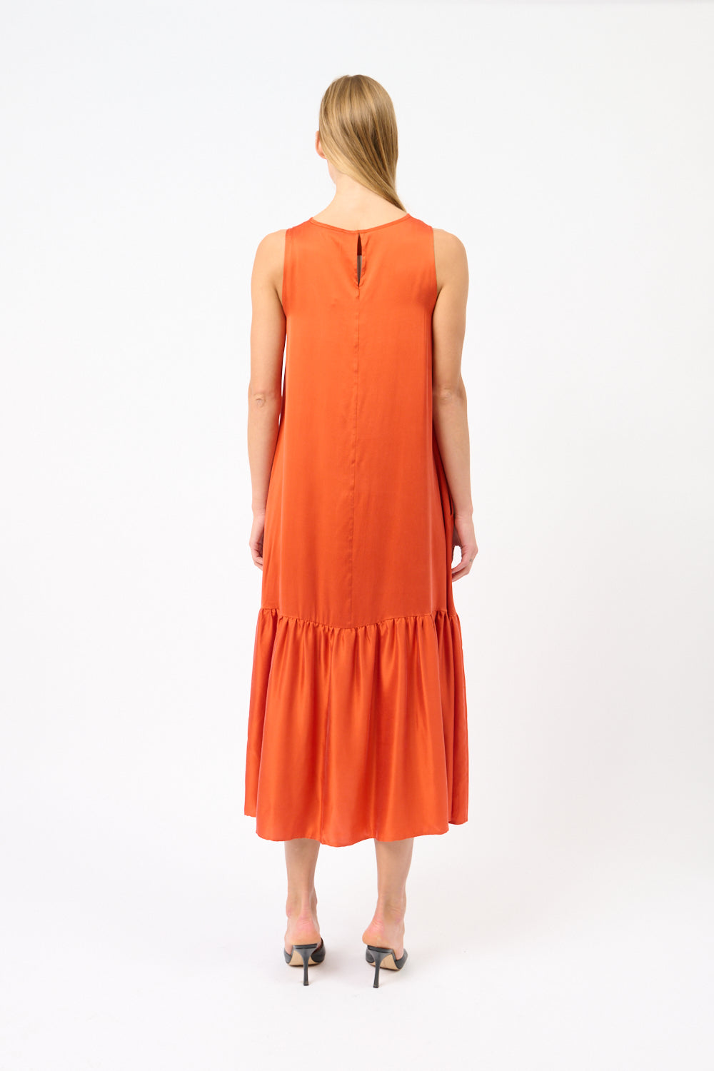 Rhea Silk Charmeuse Midi Dress