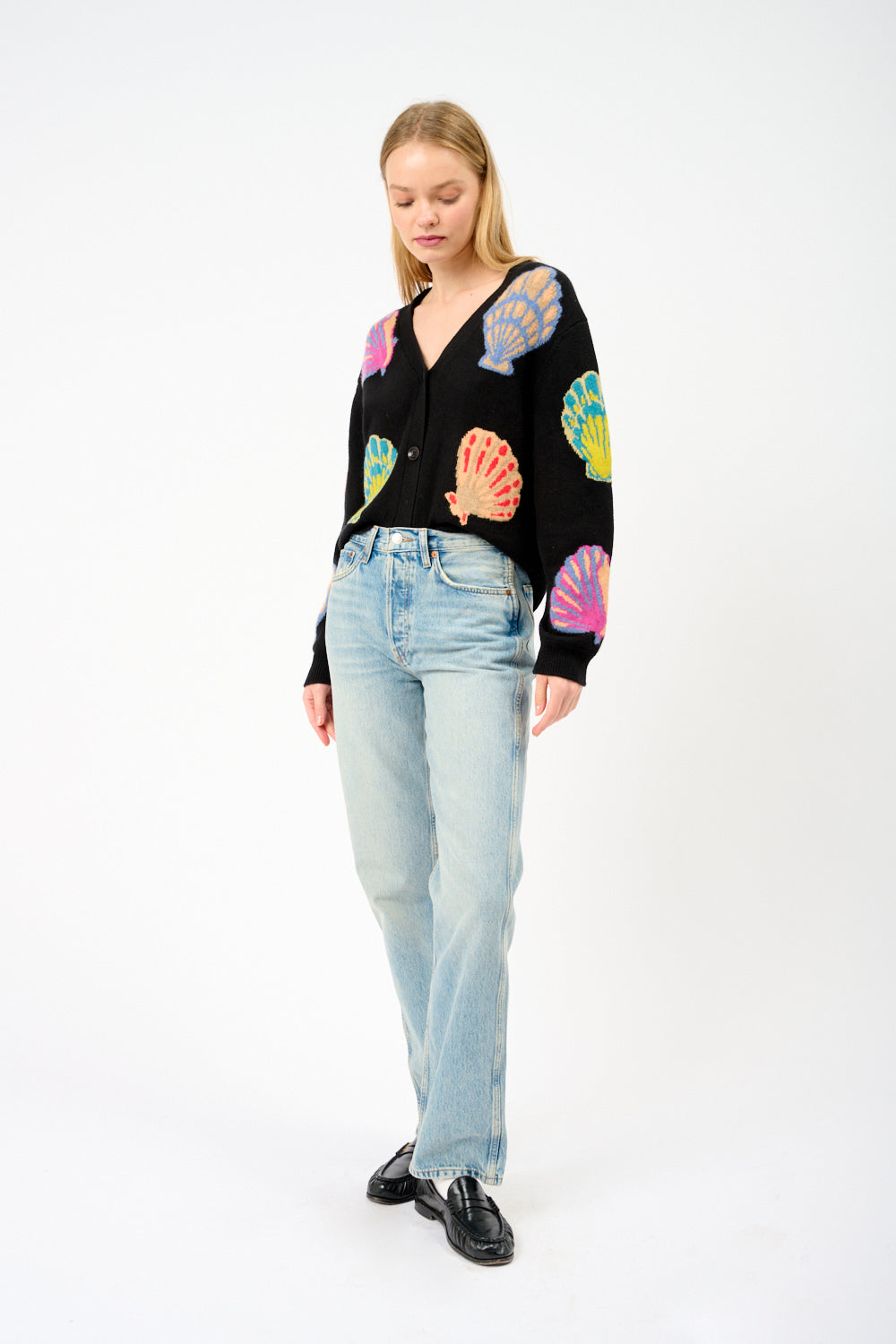 Cardigan en coquillage