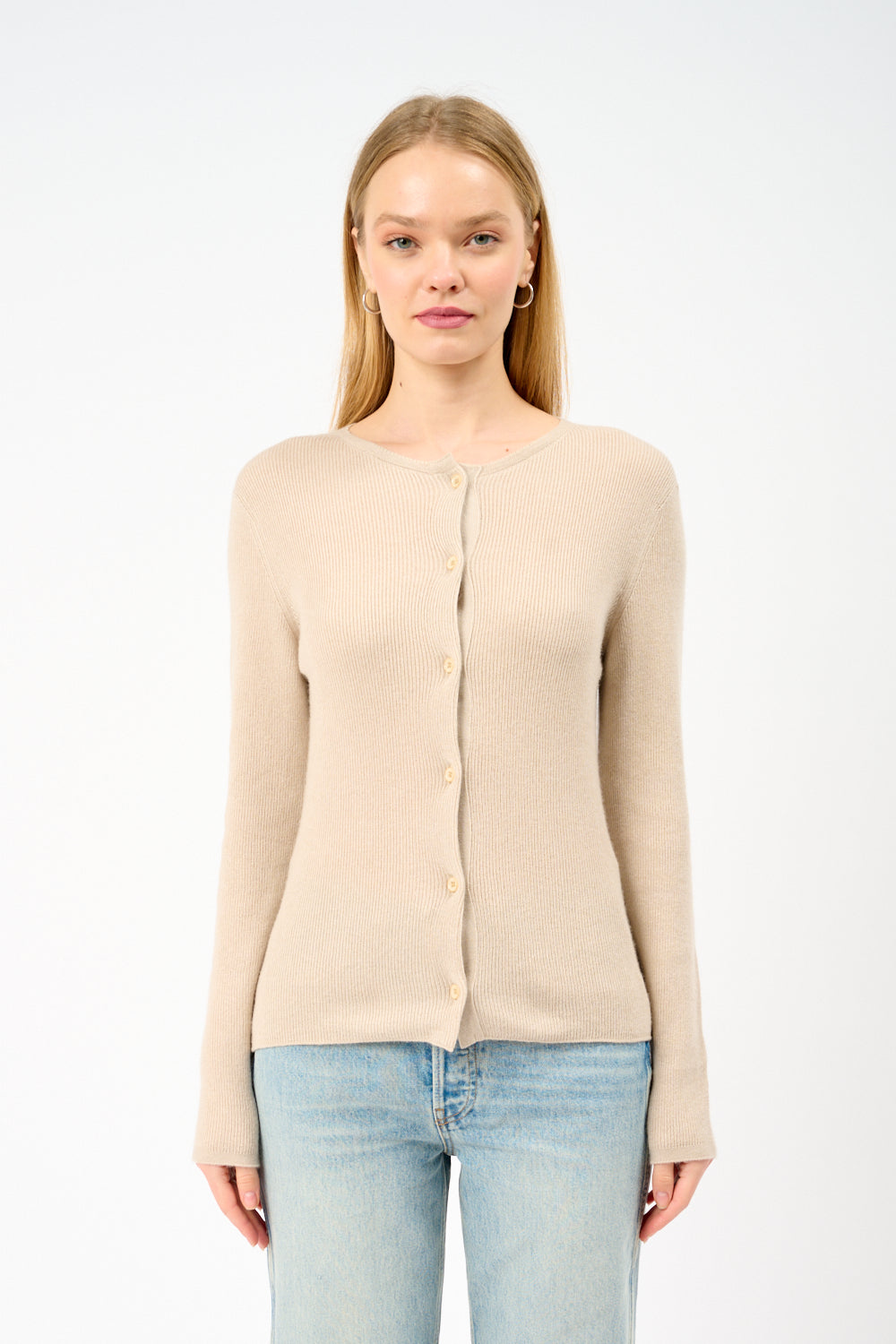 Cardigan en soie et cachemire Delicash Oatmeal