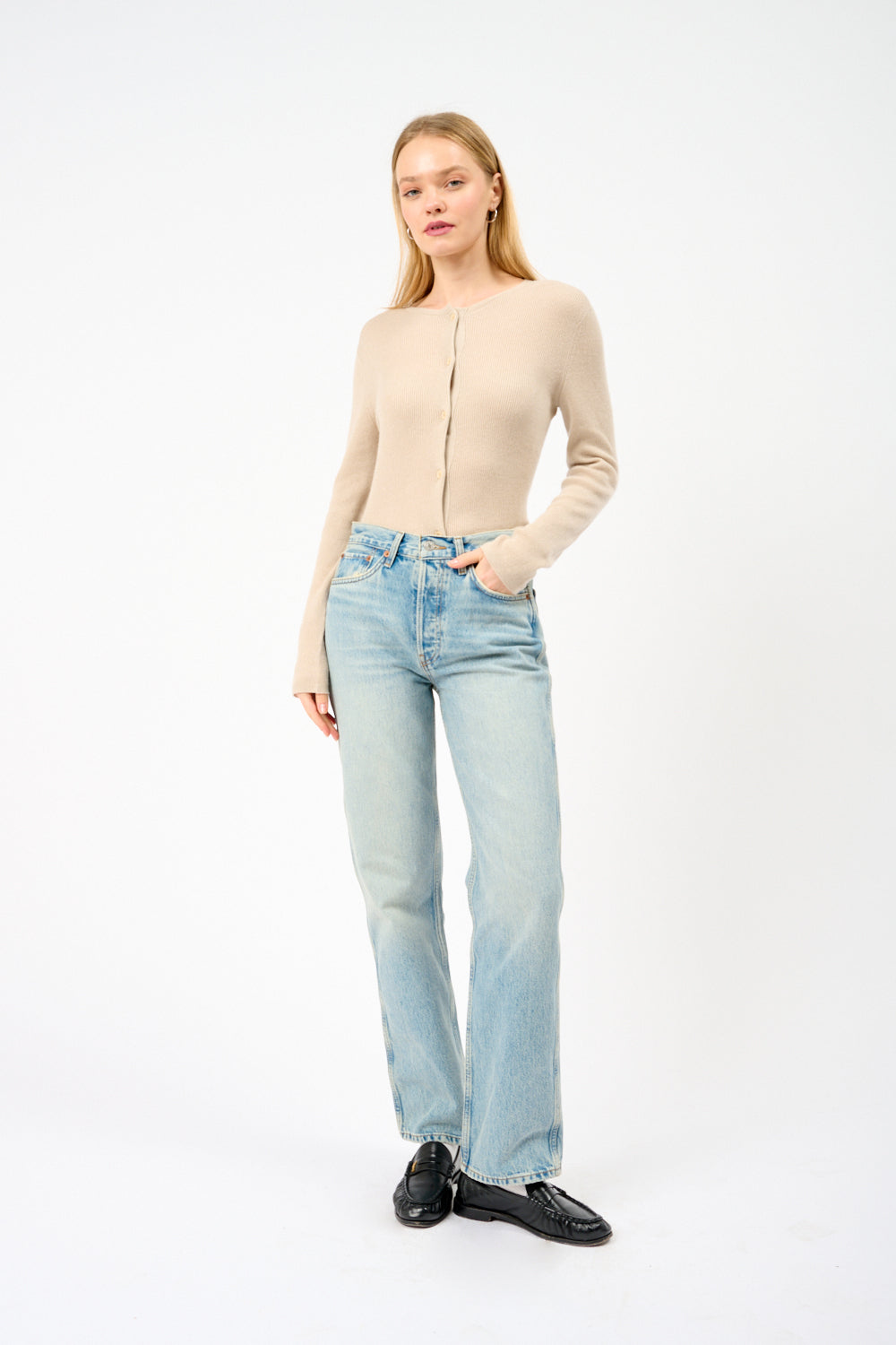 Cardigan en soie et cachemire Delicash Oatmeal