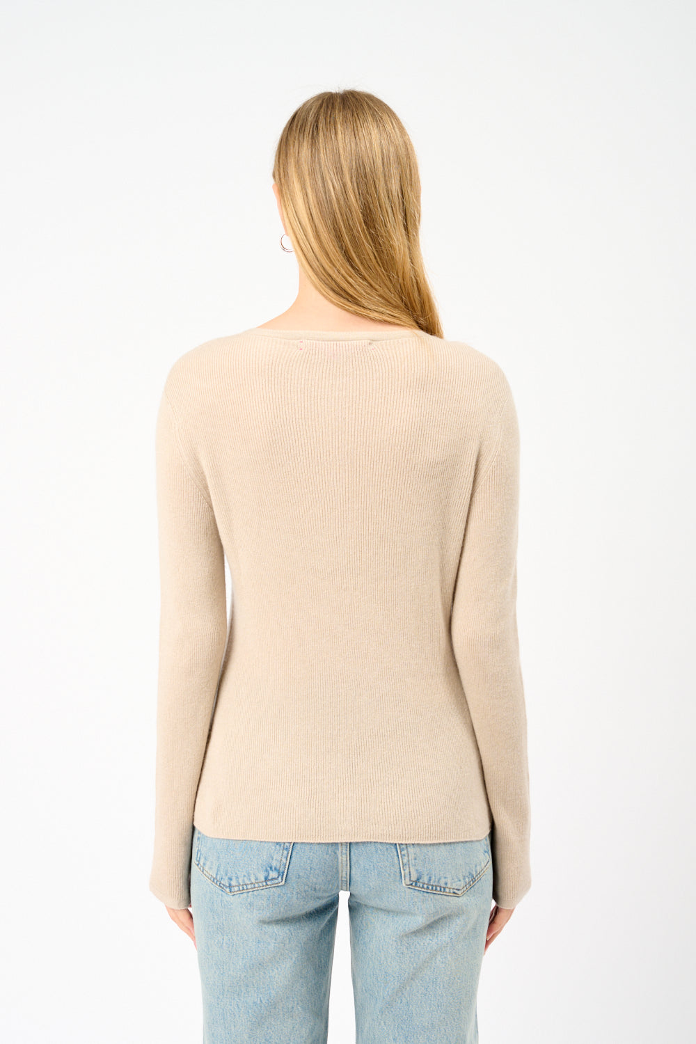 Casaco de seda e caxemira Delicash Oatmeal