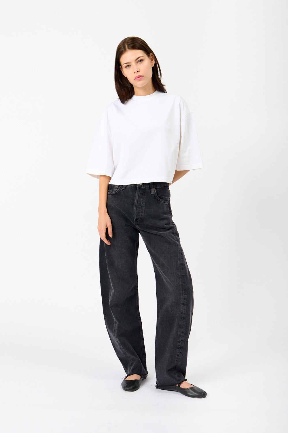 AGOLDE Luna Barrel-Leg Jeans - Bessette