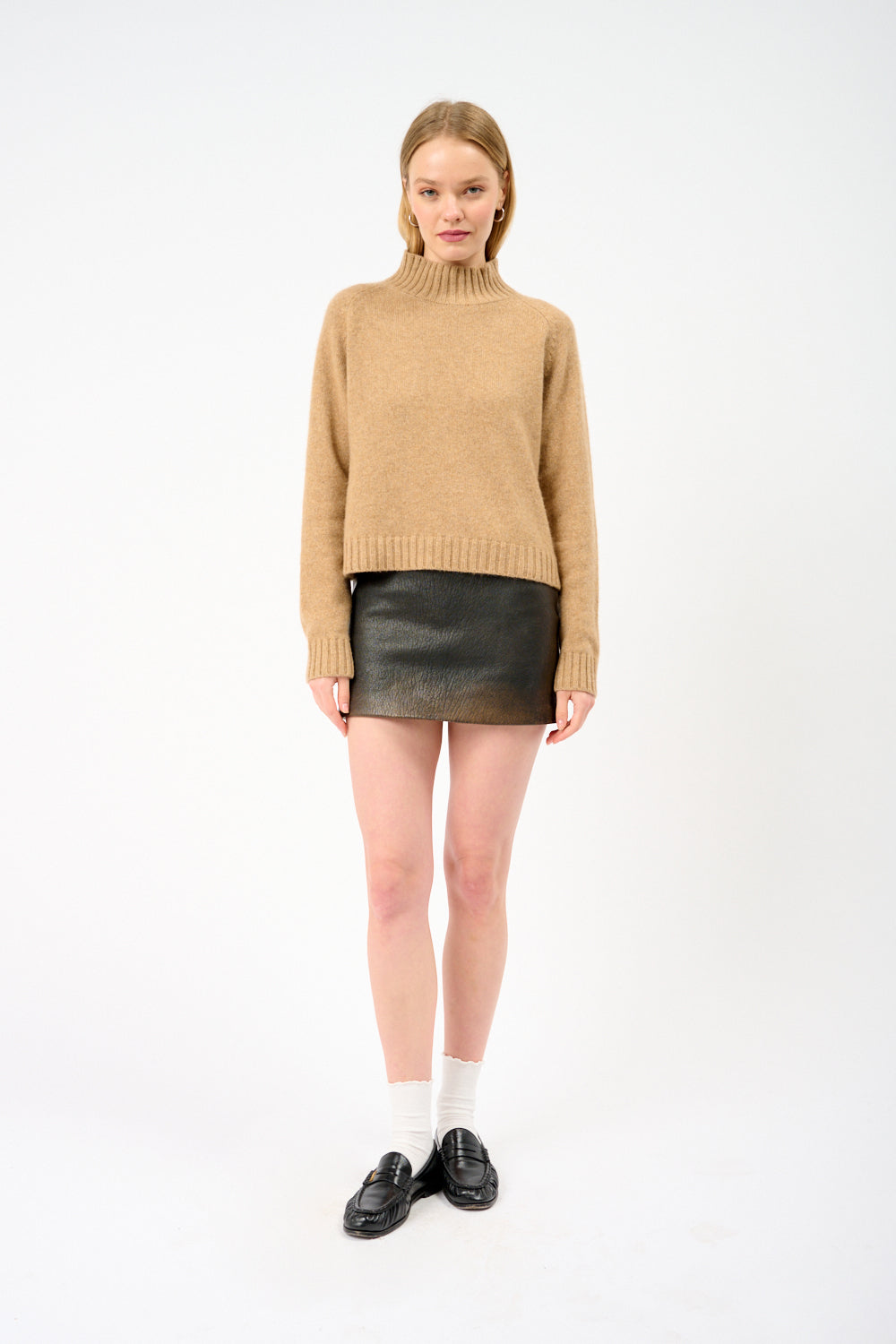 Col roulé Womens Camel