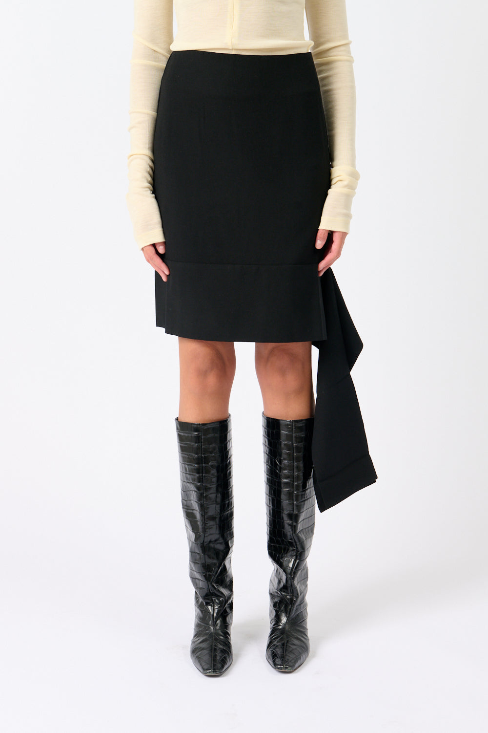 Una Organic Wool Sash Skirt