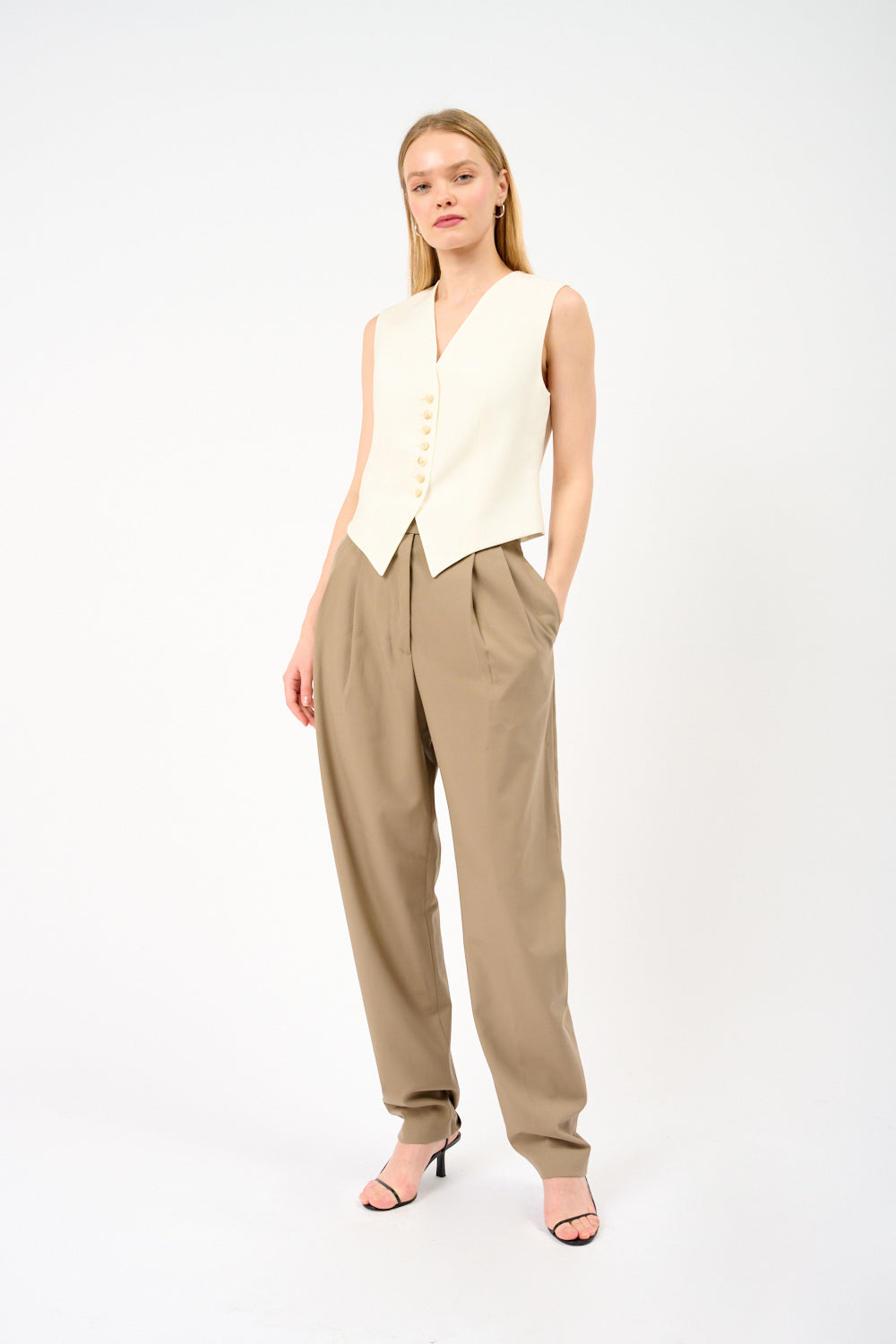 Róhe Round Leg Tailored Trousers