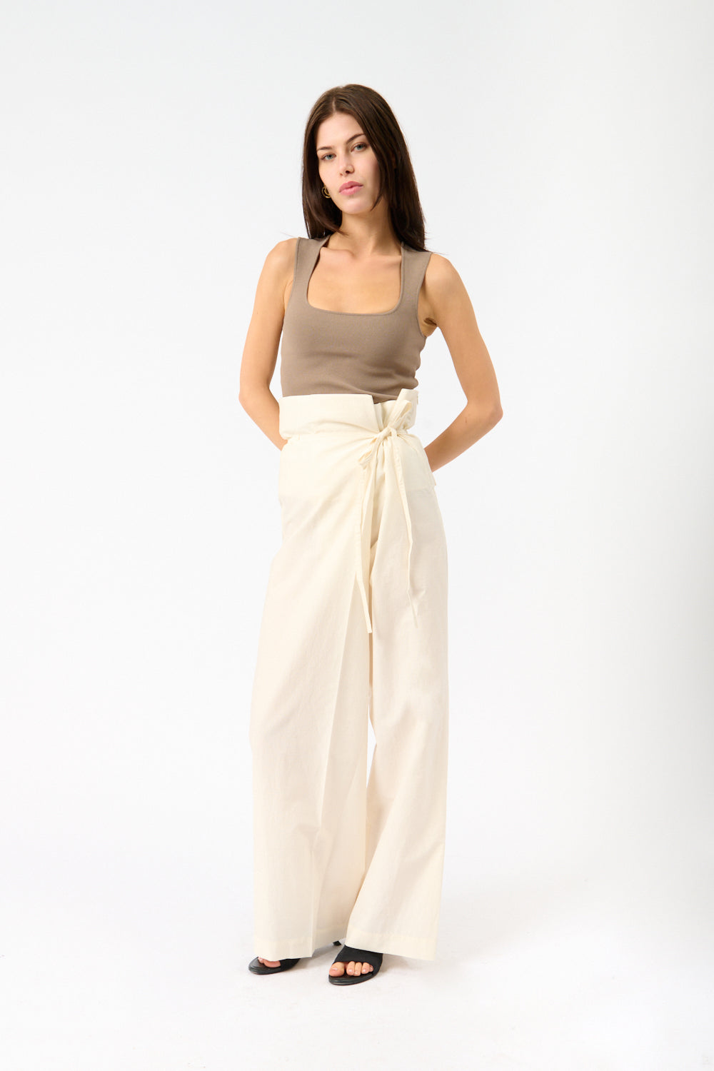Róhe Sculptural Cotton Blend Trousers - Bessette