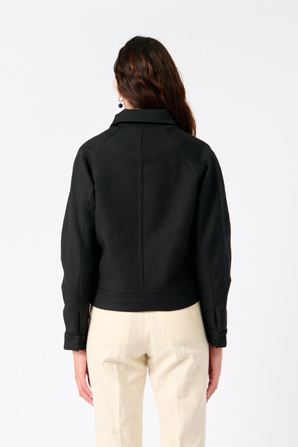 Tailored Wool Zip Jacket