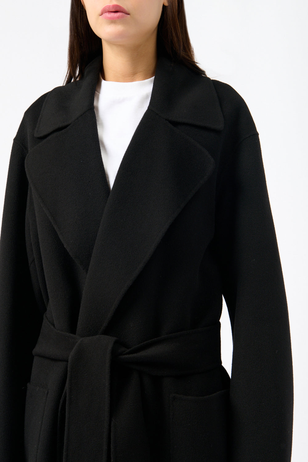Sportmax Veleno Belted Wool Coat - Bessette